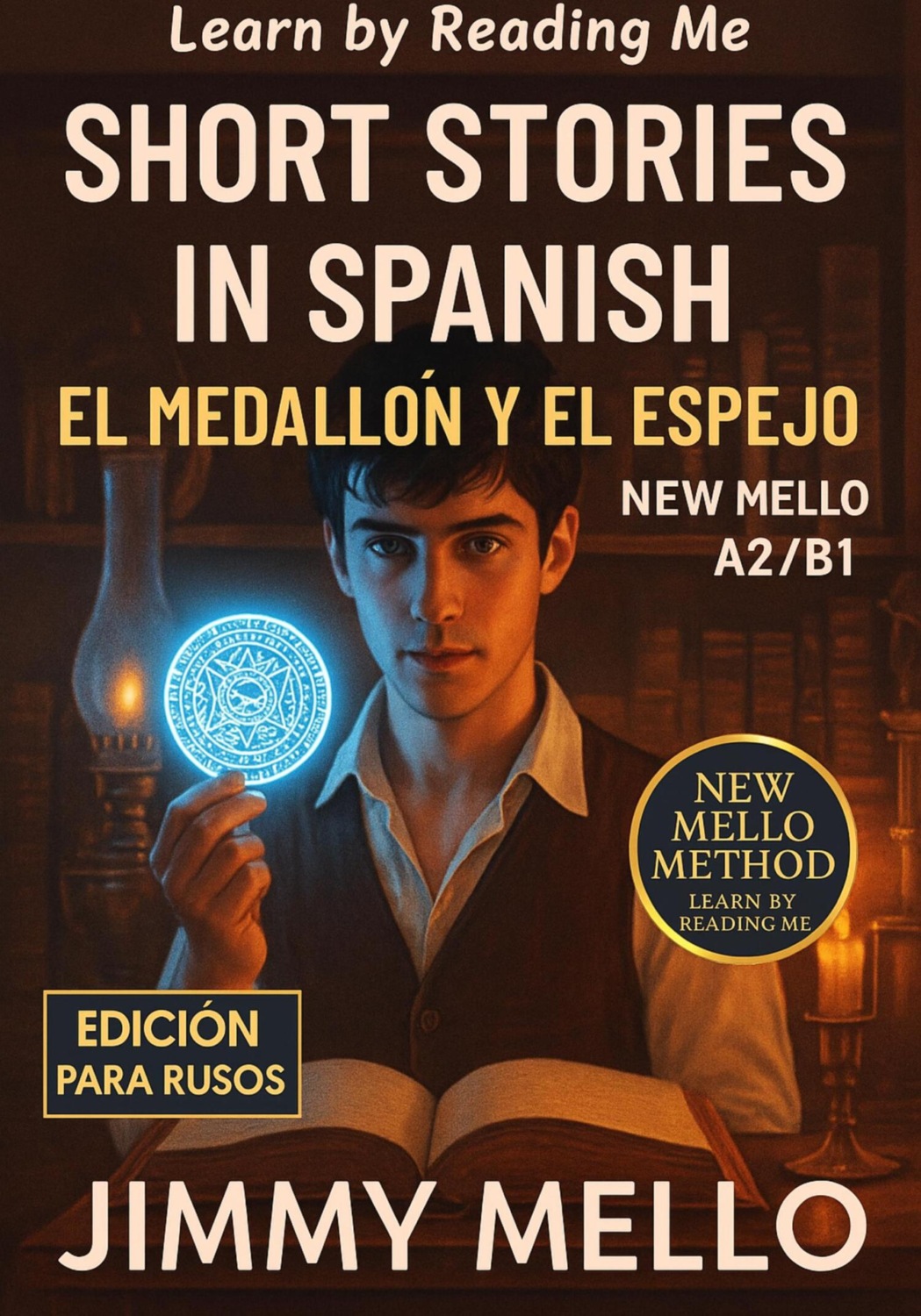 Обложка книги «Short Stories in Spanish – El Medallón y el Espejo (A2/B1)»