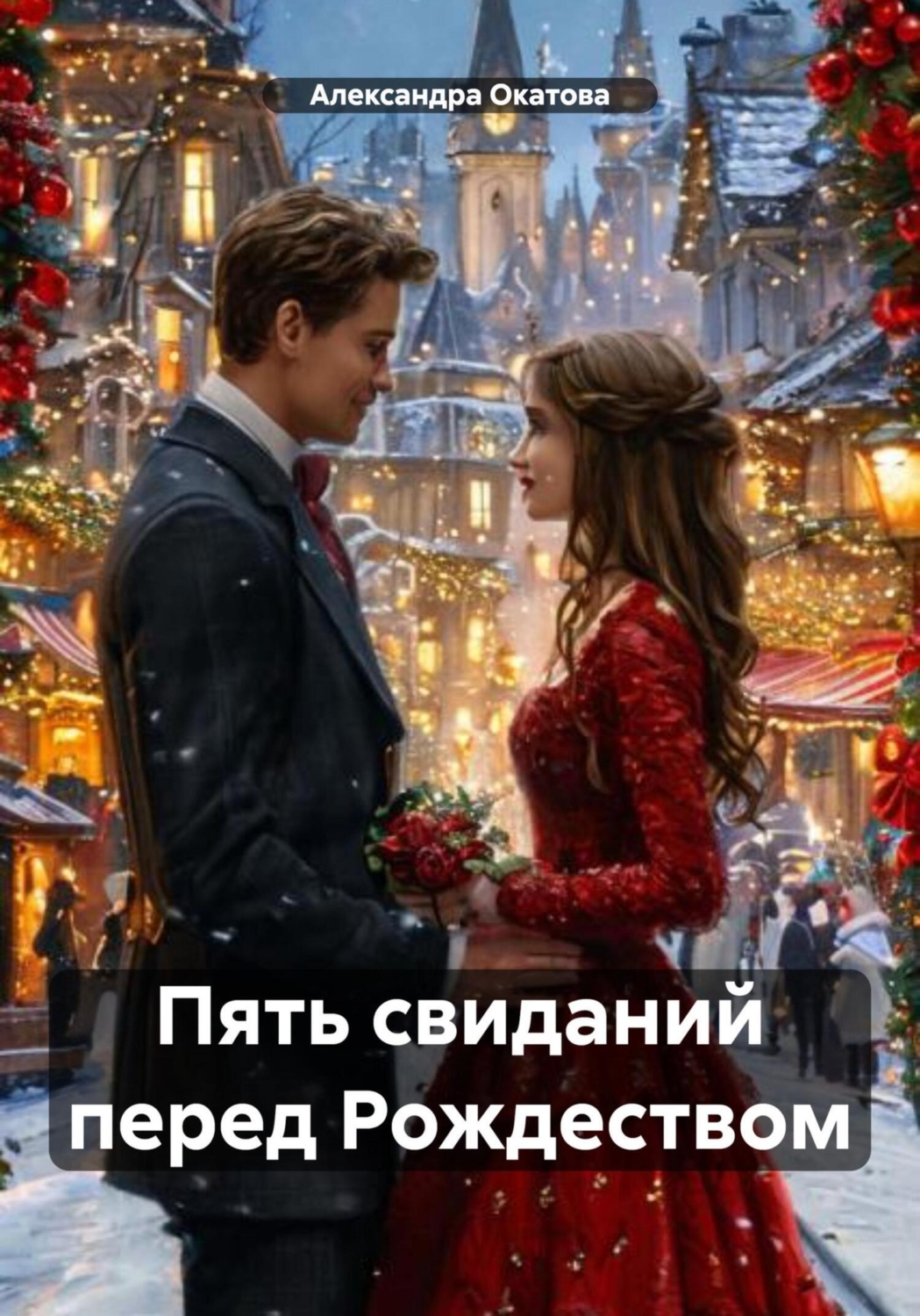 Обложка книги «Пять свиданий перед Рождеством»