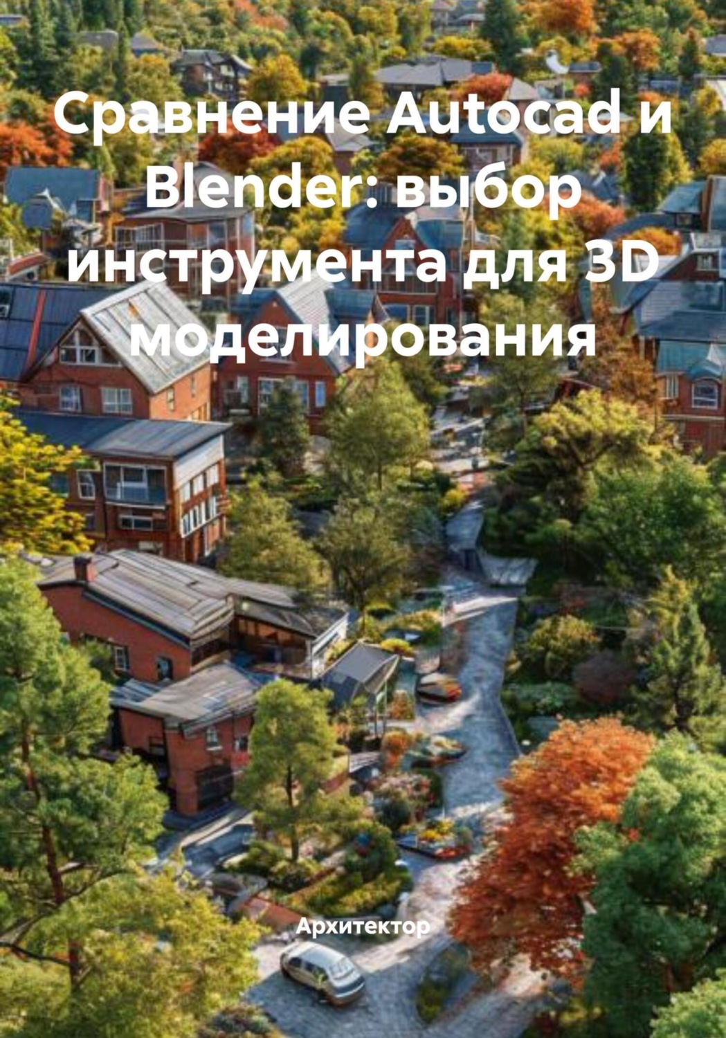 Обложка книги «Сравнение Autocad и Blender: выбор инструмента для 3D моделирования»