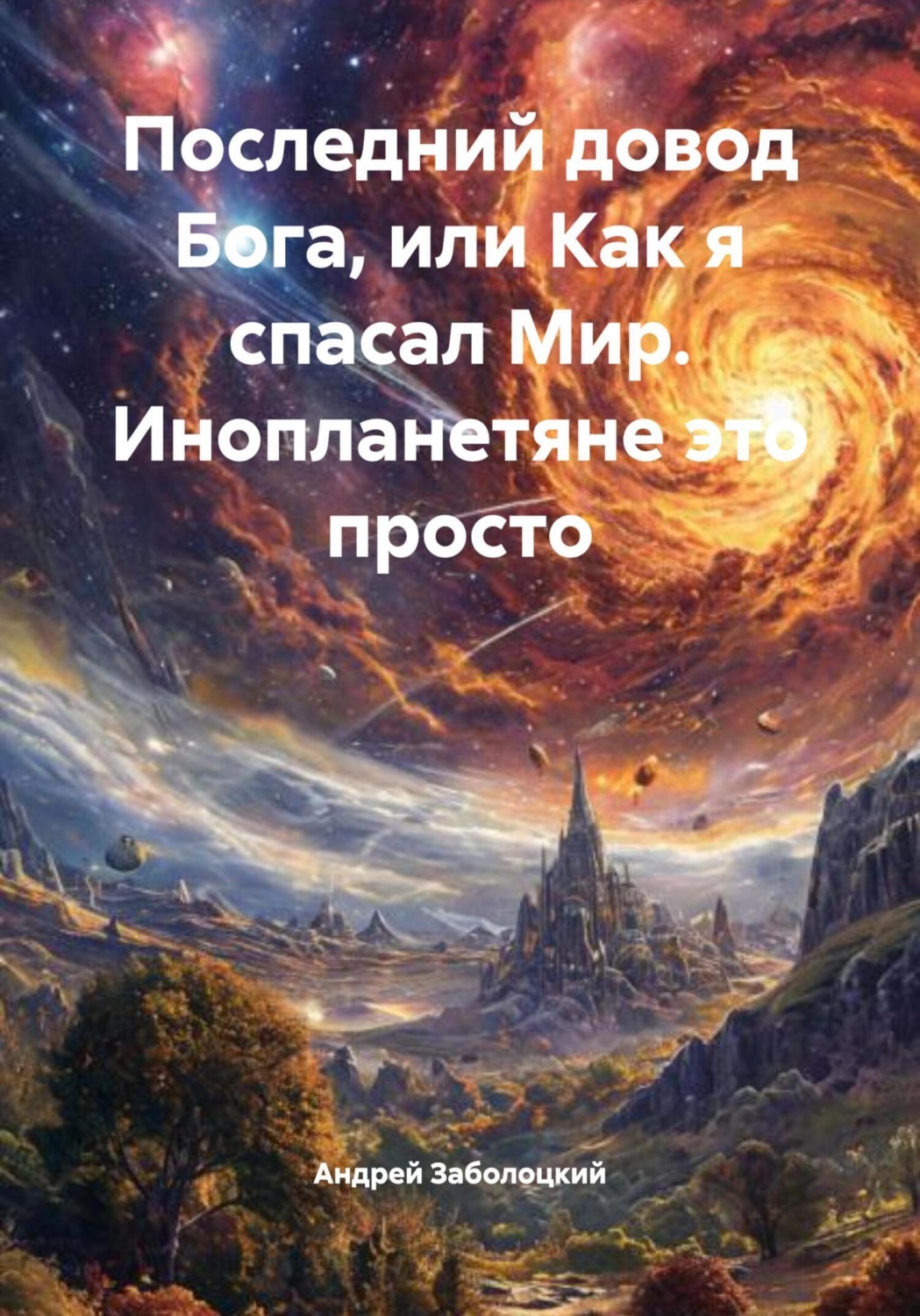 Обложка книги «Последний довод Бога, или Как я спасал Мир. Инопланетяне это просто»