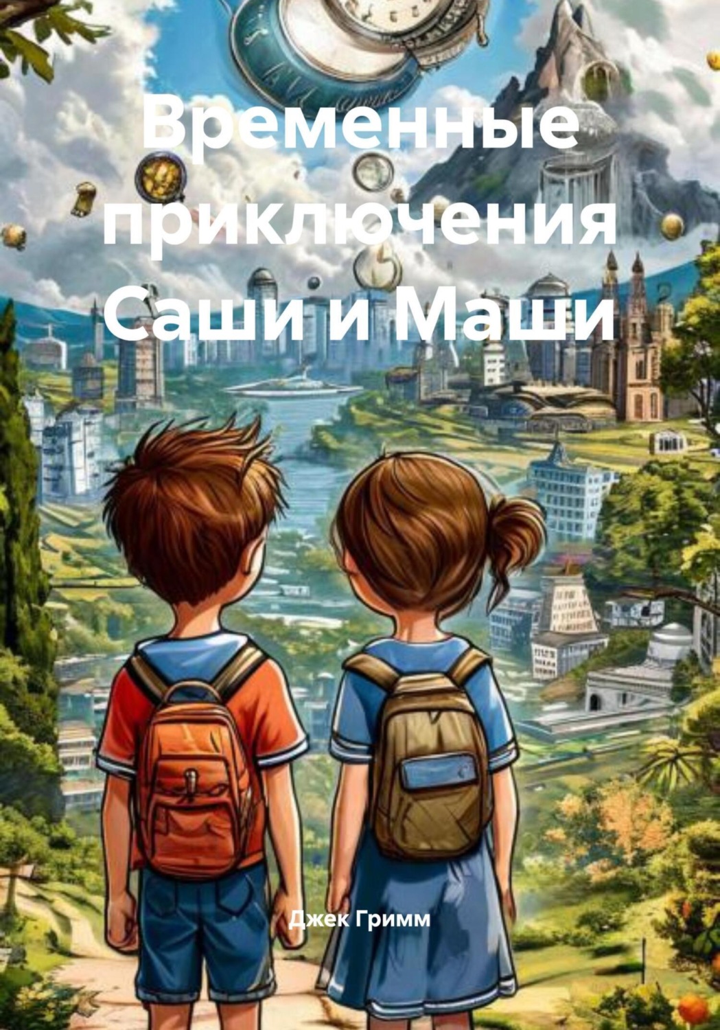Обложка книги «Временные приключения Саши и Маши»