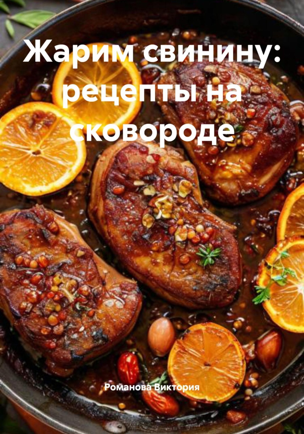 Обложка книги «Жарим свинину: рецепты на сковороде»
