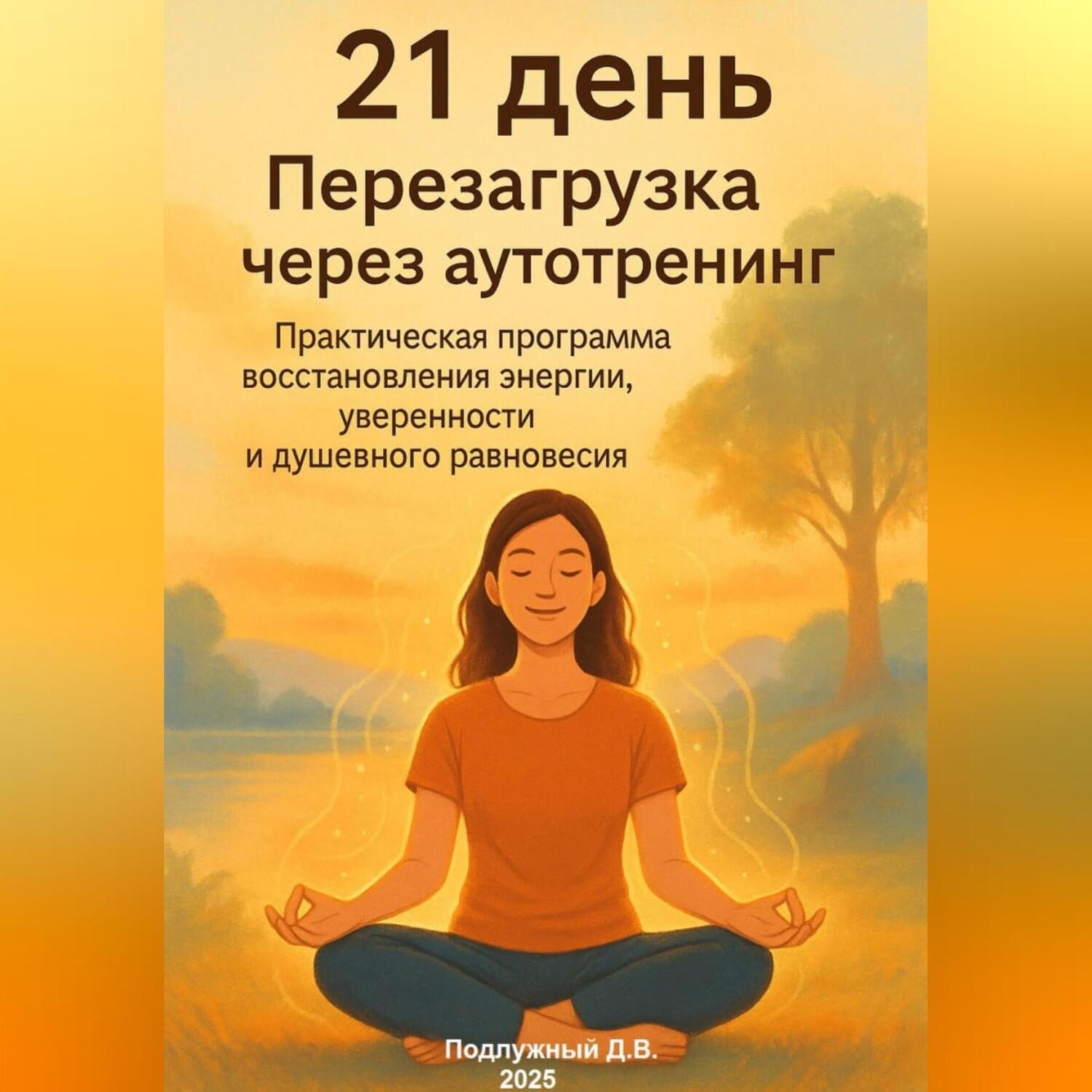 Обложка книги «21 день. Перезагрузка через аутотренинг. Практическая программа восстановления энергии, уверенности и душевного равновесия»