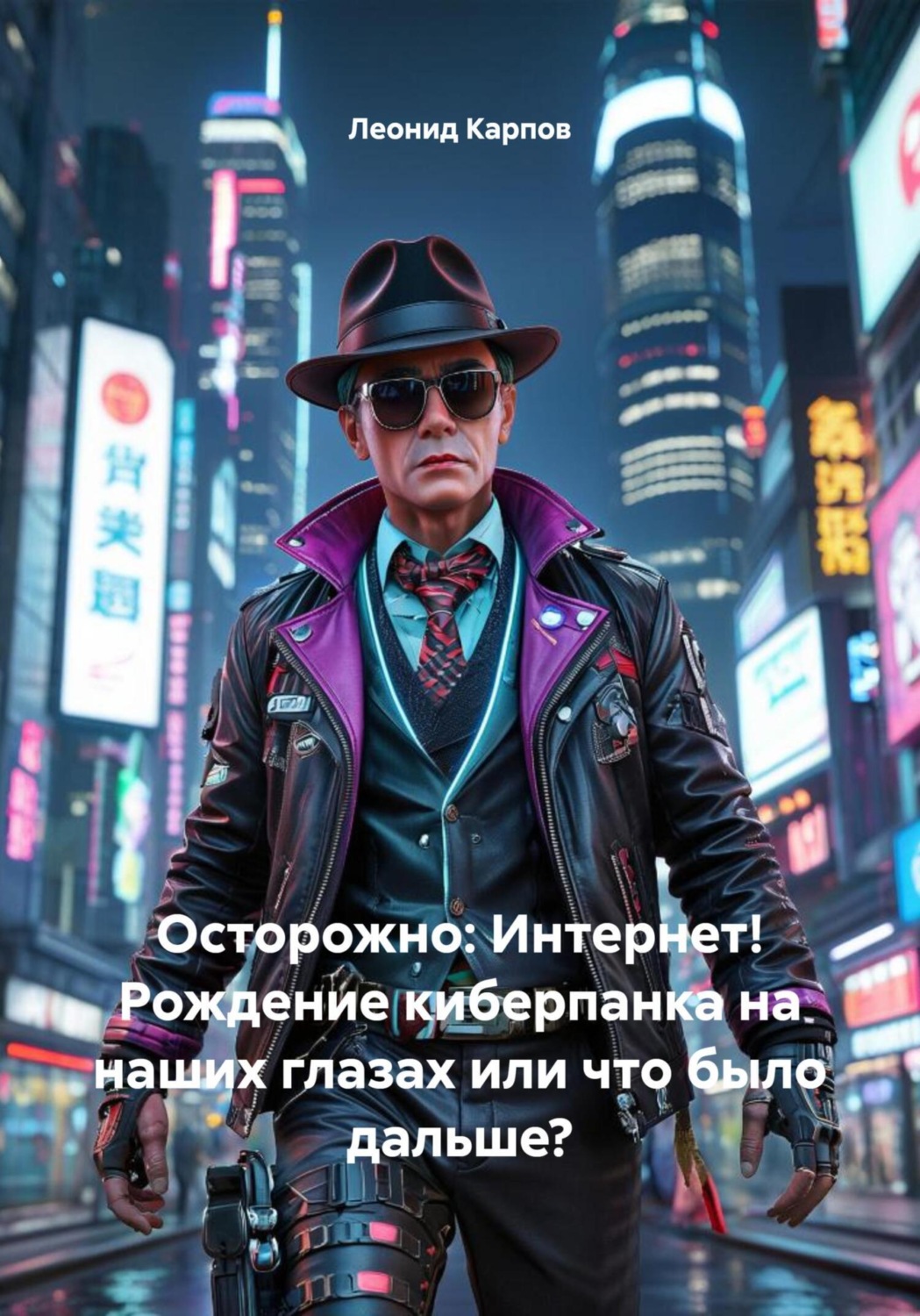 Обложка книги «Осторожно: Интернет! Рождение киберпанка на наших глазах или что было дальше.»