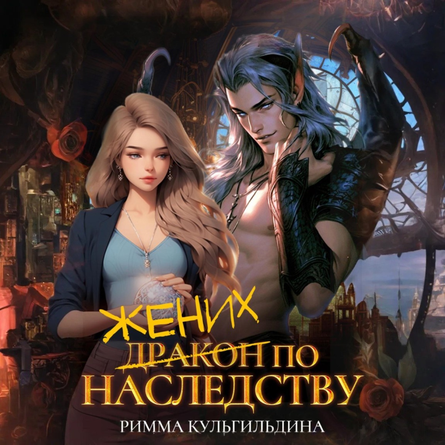Обложка книги «Жених (дракон) по наследству»
