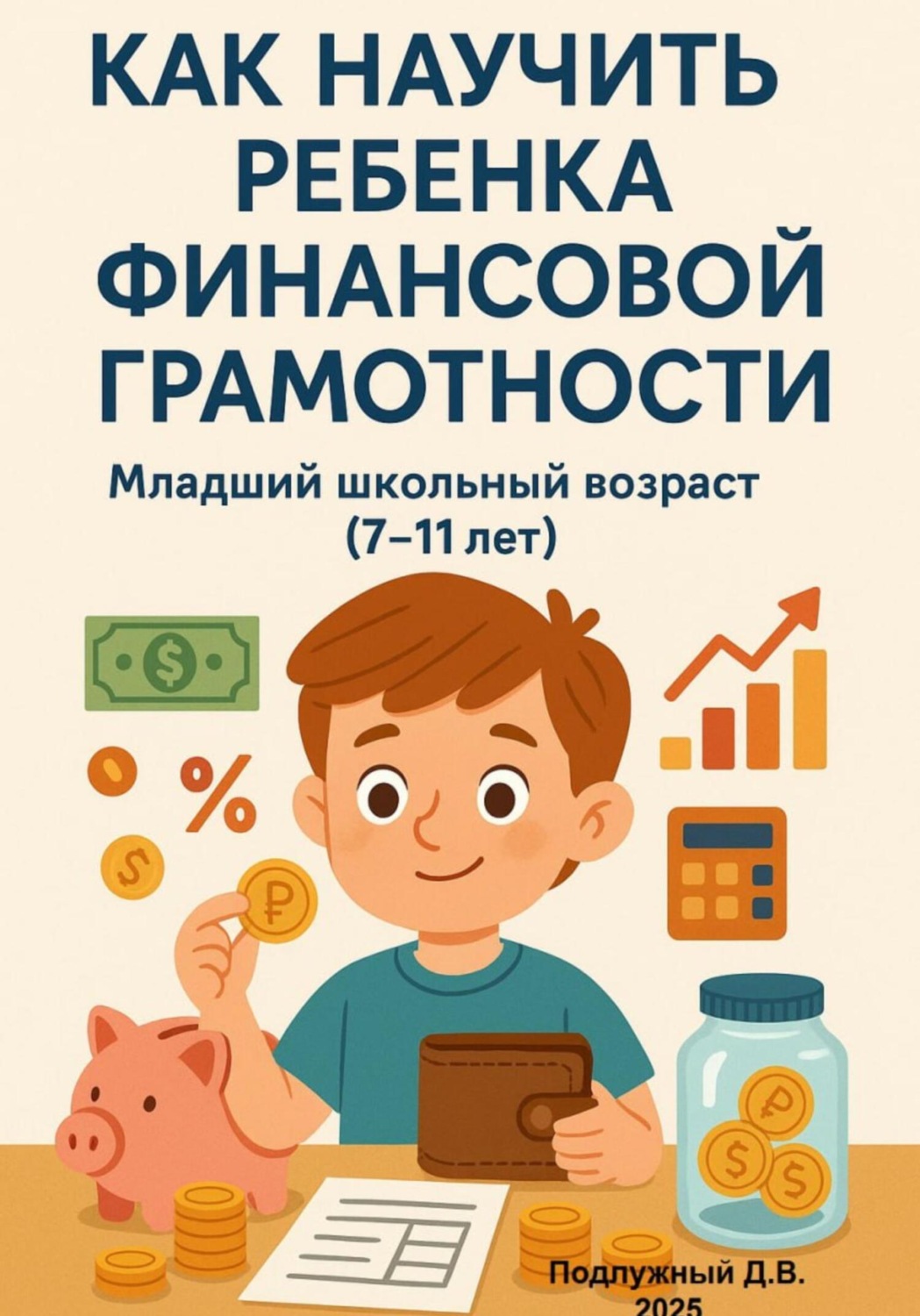Обложка книги «Как научить ребенка финансовой грамотности. Младший школьный возраст (7-11 лет)»