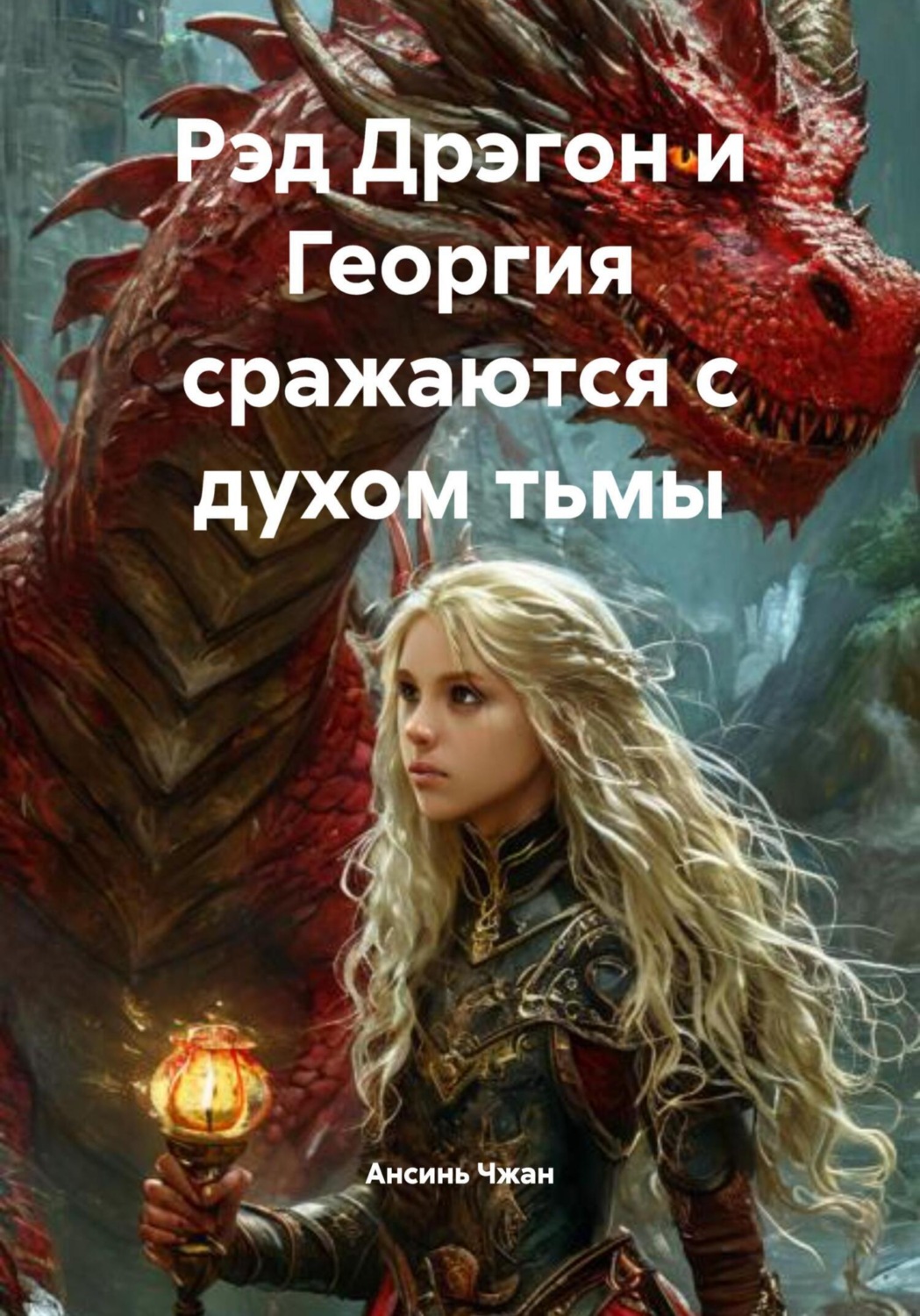 Обложка книги «Рэд Дрэгон и Георгия сражаются с духом тьмы»