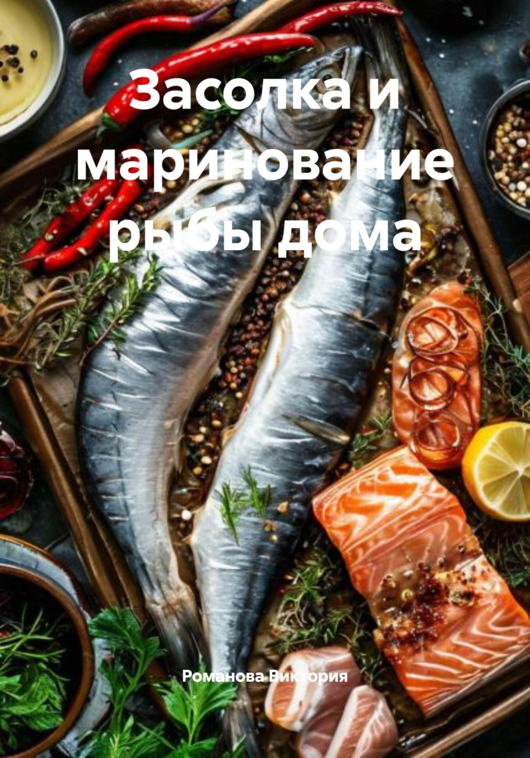 Обложка книги «Засолка и маринование рыбы дома»