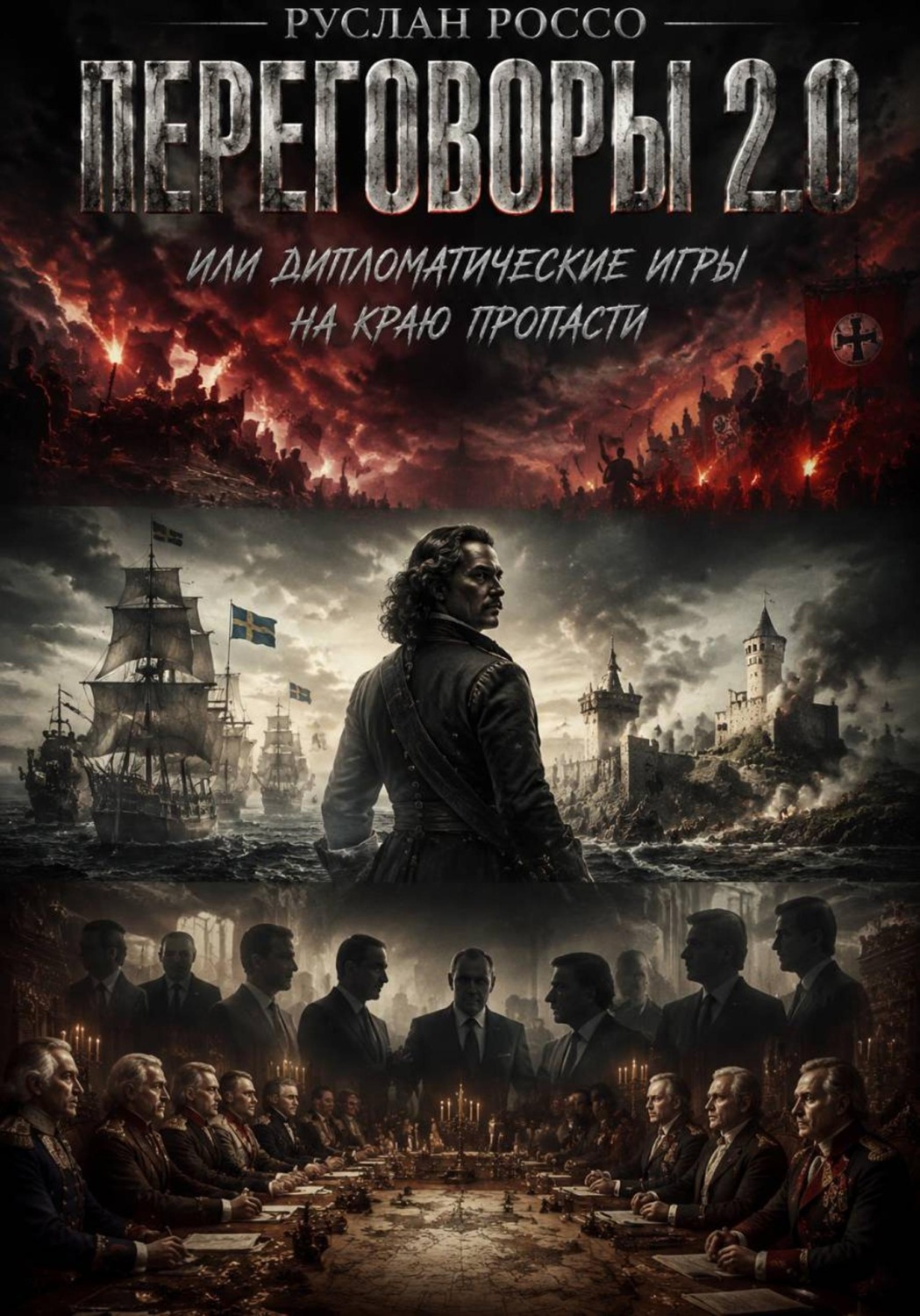 Обложка книги «Переговоры 2.0... или дипломатические игры на краю пропасти. Новая волна неонацизма в Европе»