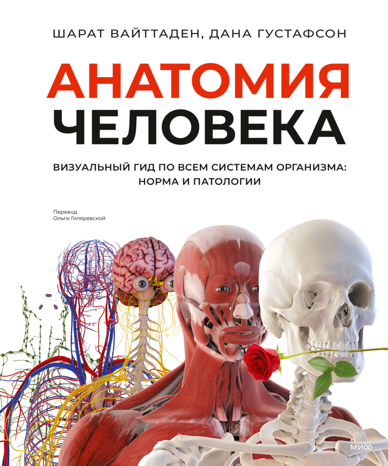Обложка книги «Анатомия человека. Визуальный гид по всем системам организма: норма и патологии»