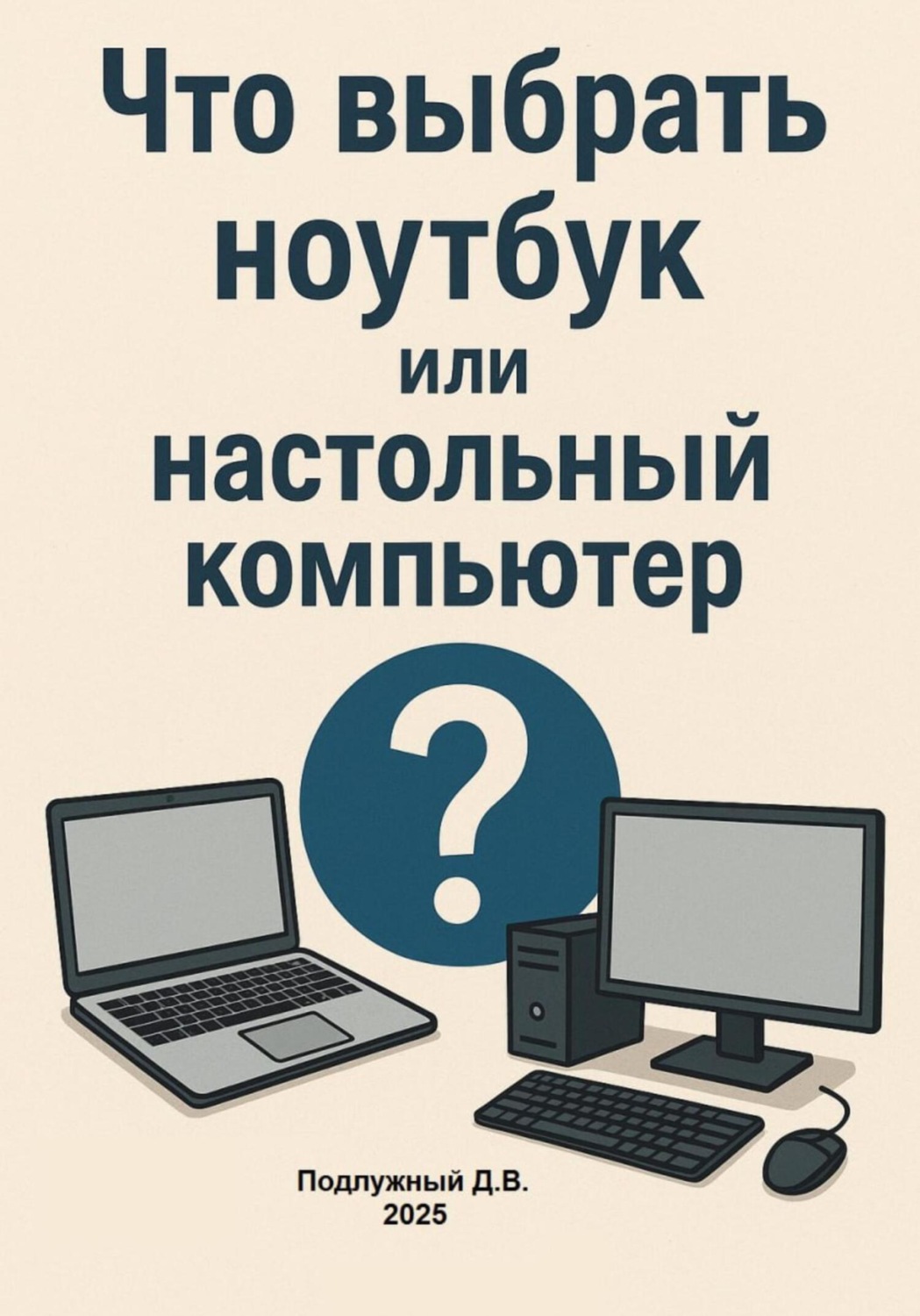 Обложка книги «Что выбрать – ноутбук или настольный компьютер?»