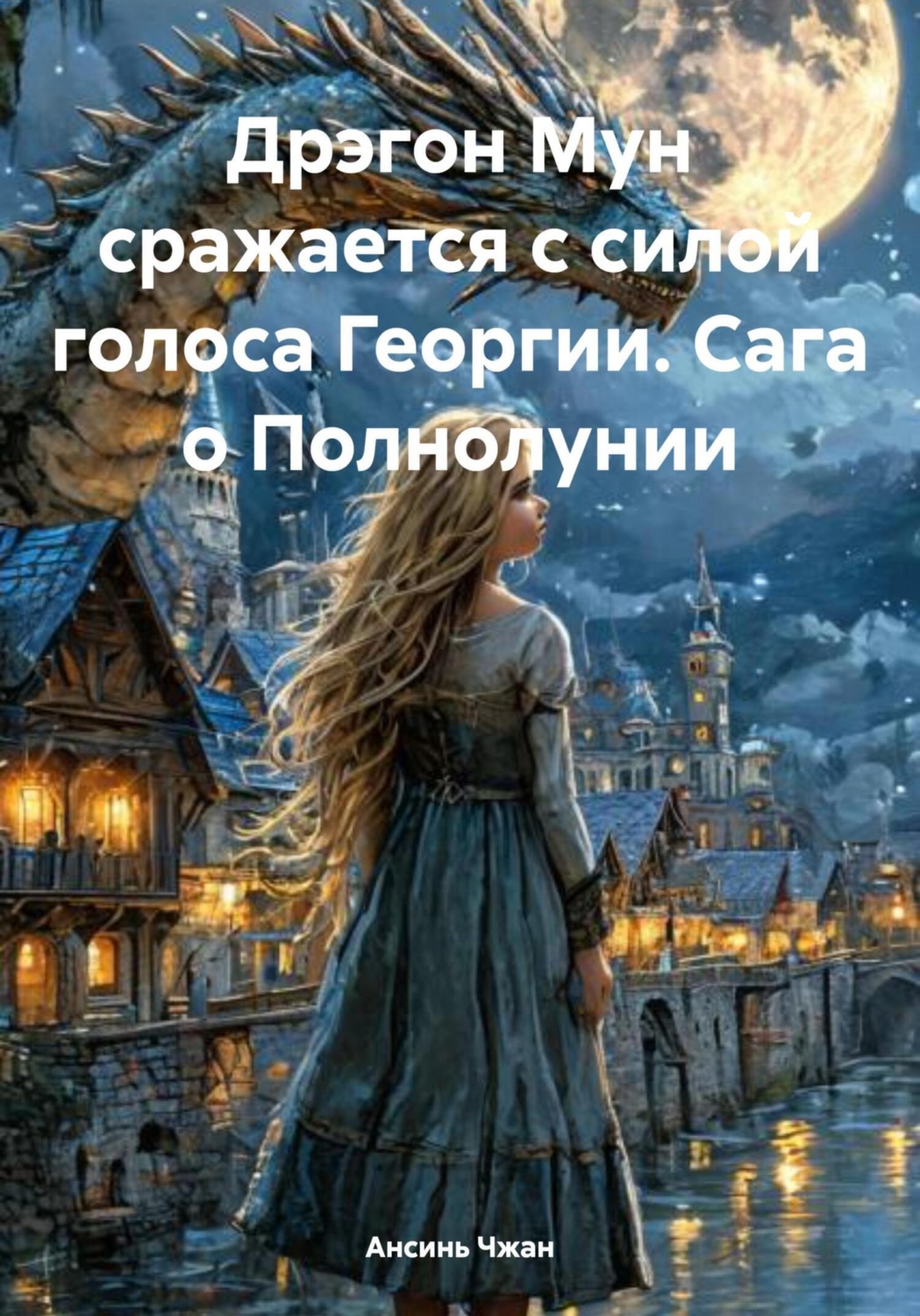 Обложка книги «Дрэгон Мун сражается с силой голоса Георгии. Сага о Полнолунии»
