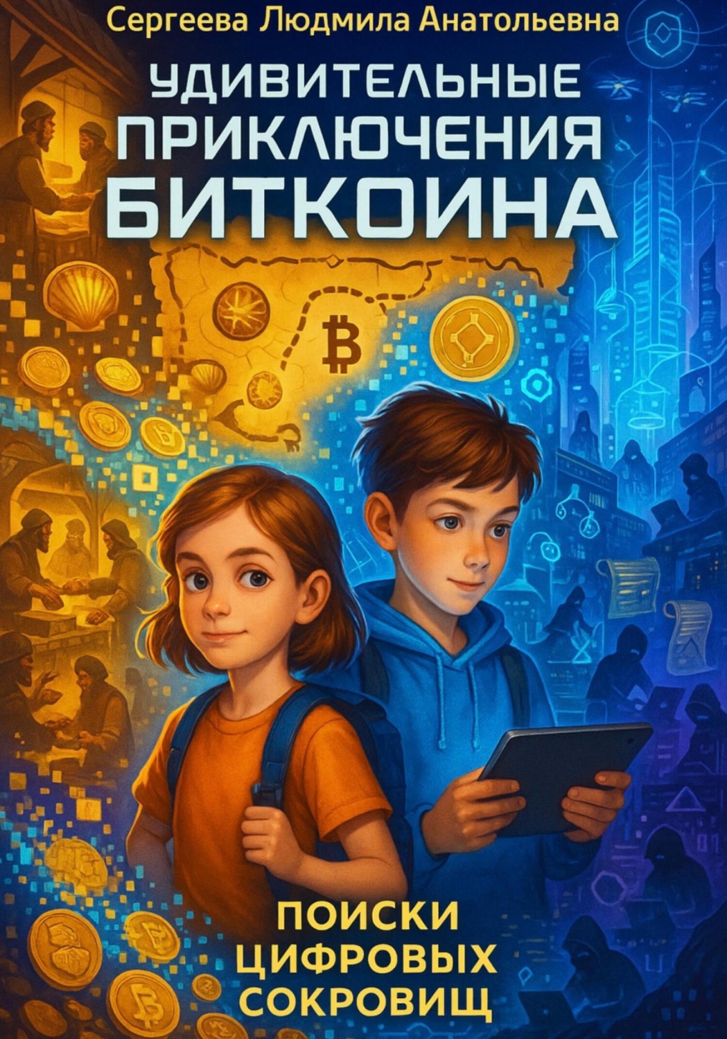 Обложка книги ««Удивительные приключения Биткоина: поиски цифровых сокровищ»»