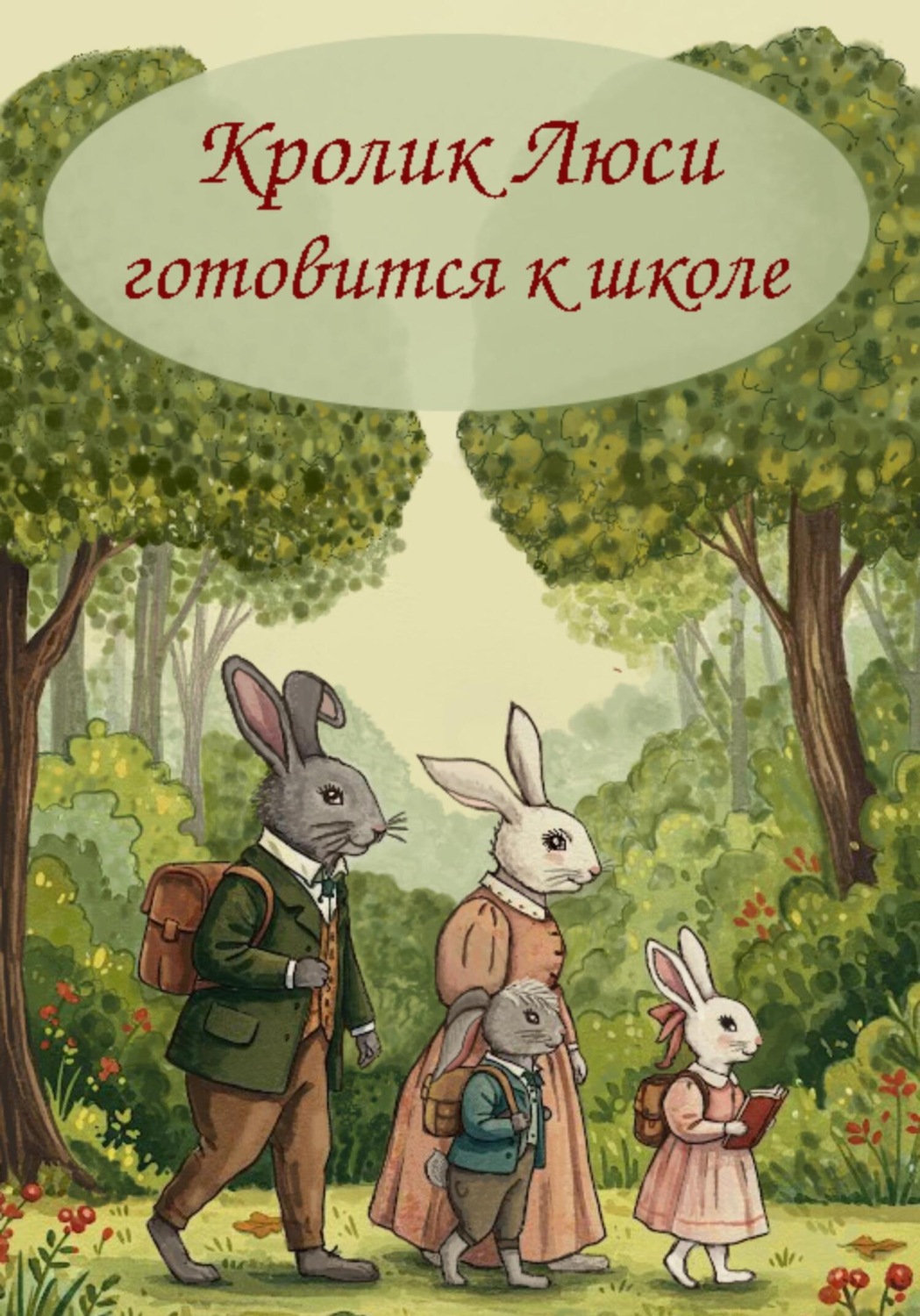 Обложка книги «Кролик Люси готовится к школе»