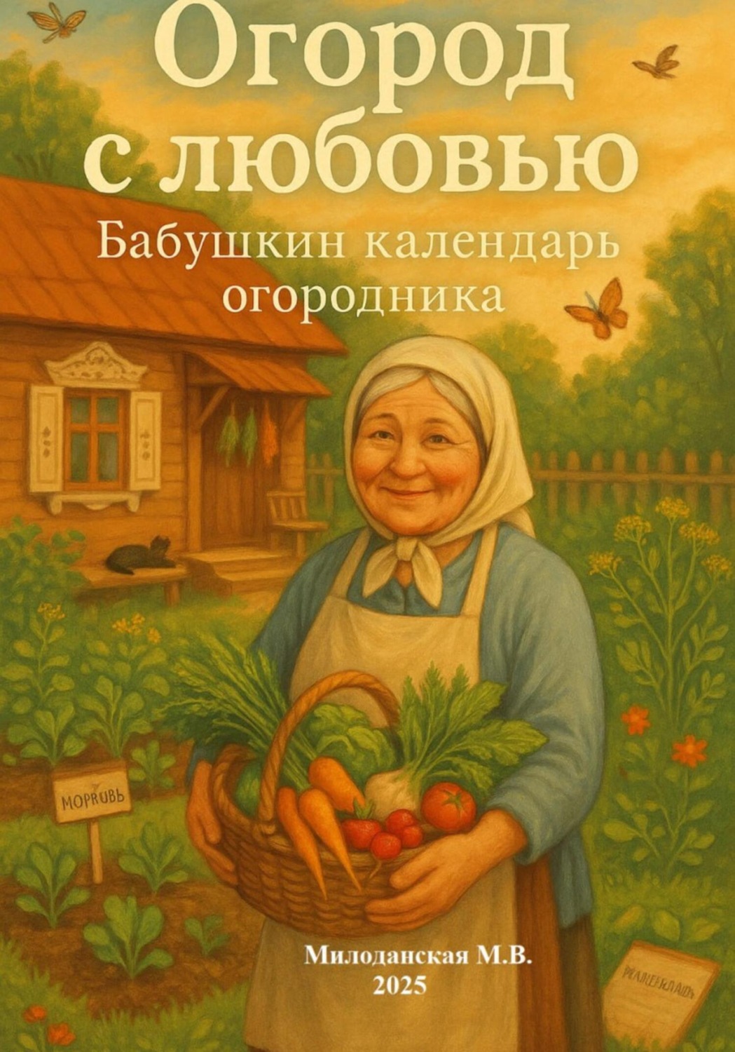 Обложка книги «Огород с любовью: Бабушкин календарь огородника»