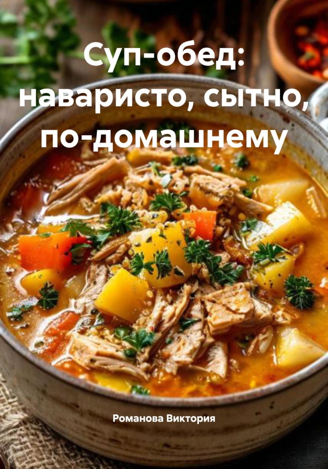 Обложка книги «Суп-обед: наваристо, сытно, по-домашнему»