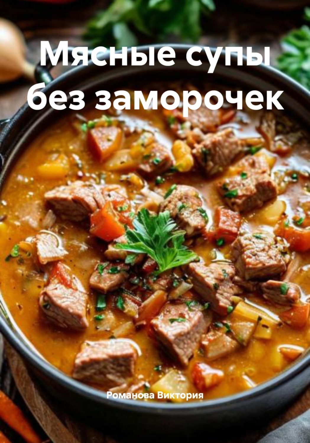 Обложка книги «Мясные супы без заморочек»