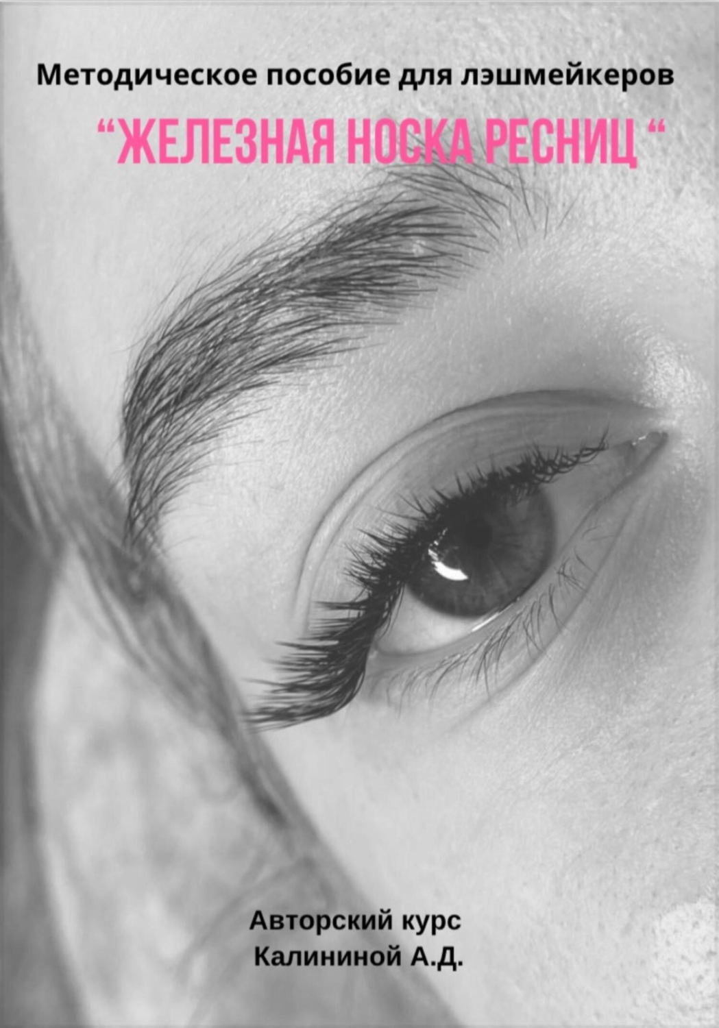 Обложка книги «Методическое пособие для лэшмейкеров «Железная носка ресниц»»