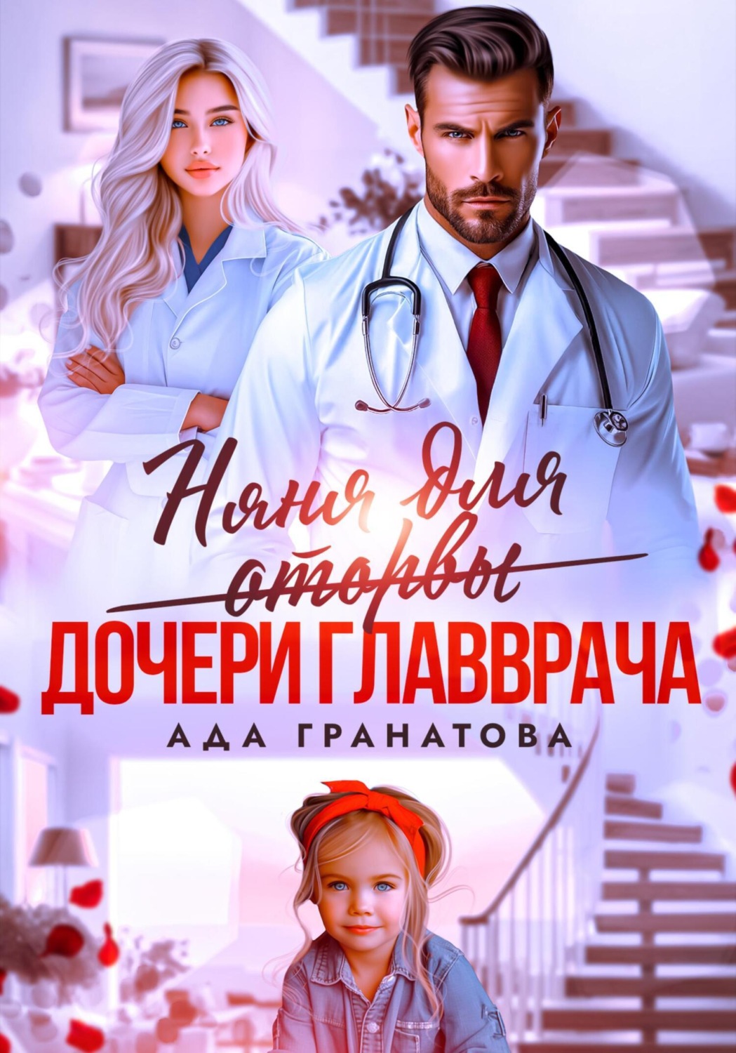 Обложка книги «Няня для оторвы (дочери главврача)»
