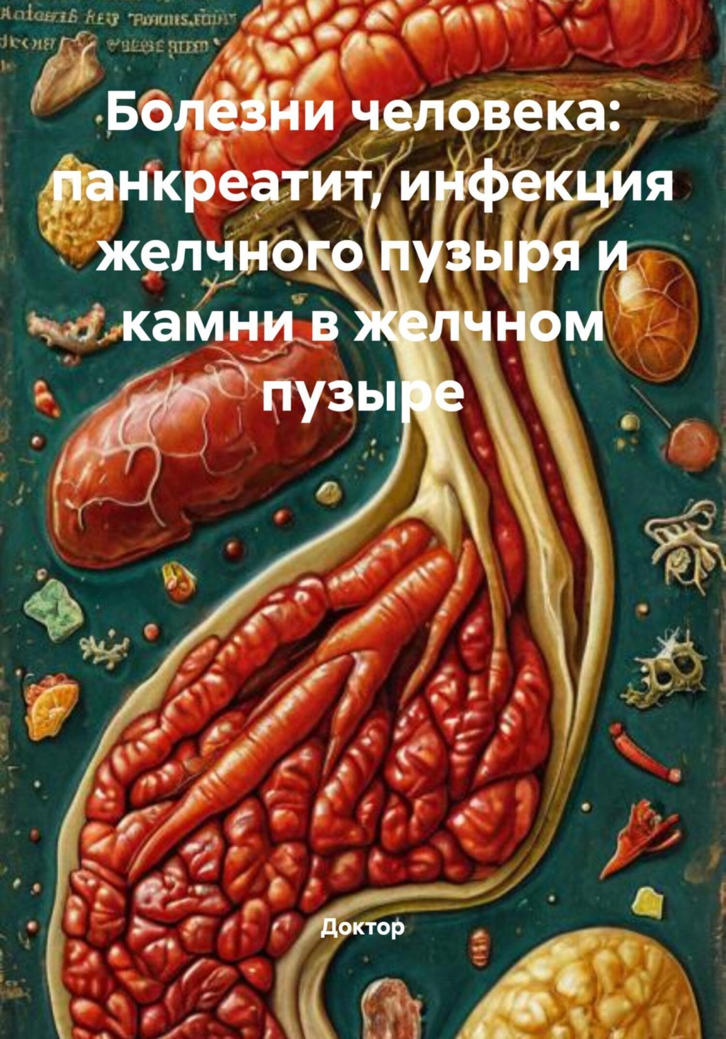 Обложка книги «Болезни человека: панкреатит, инфекция желчного пузыря и камни в желчном пузыре»