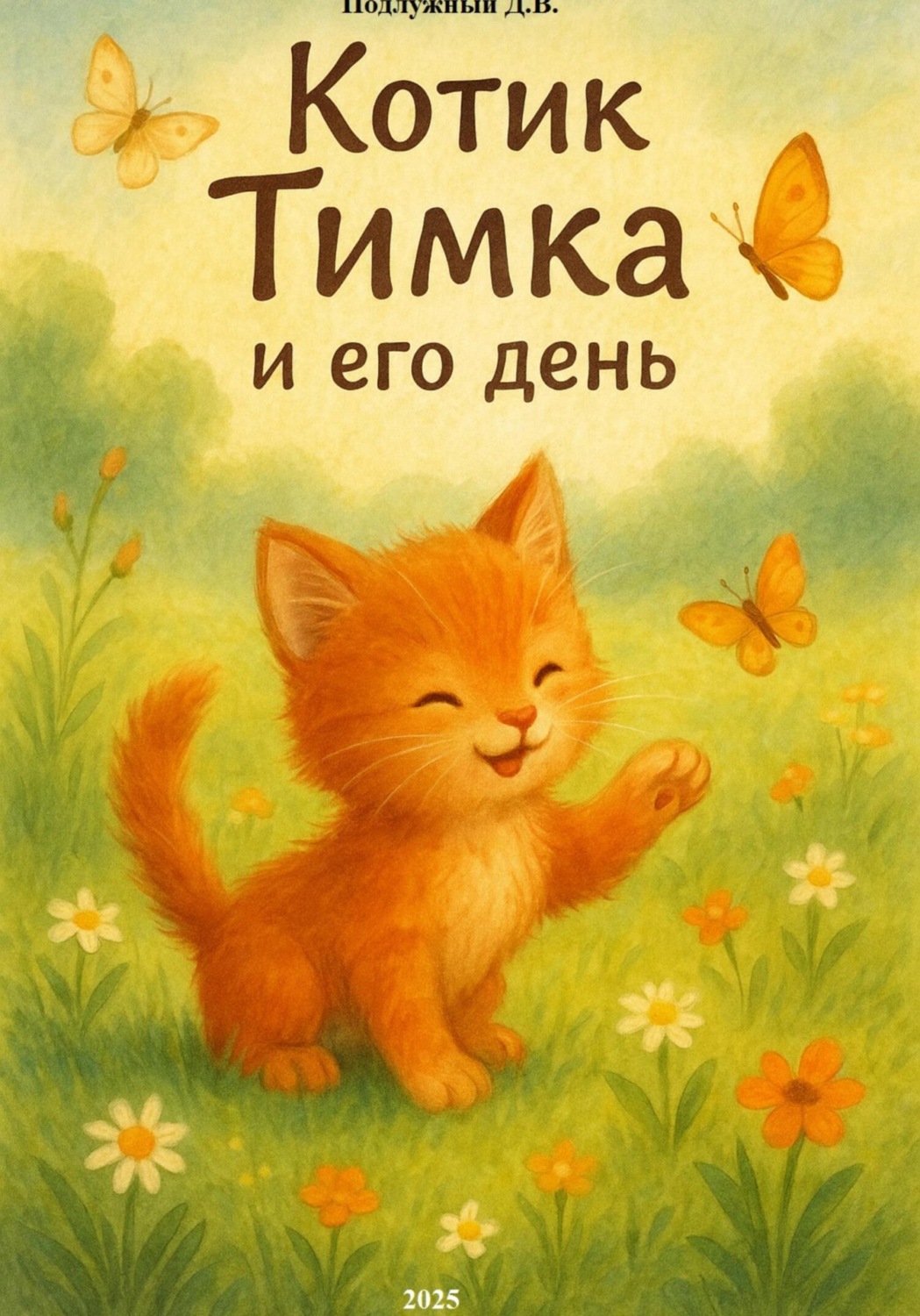 Обложка книги «Котик Тимка и его день»