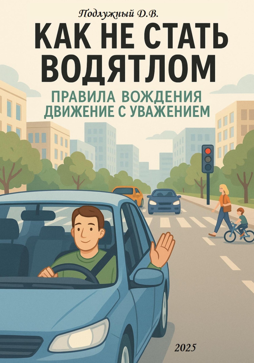 Обложка книги «Как не стать водятлом. Правила вождения. Движение с уважением»
