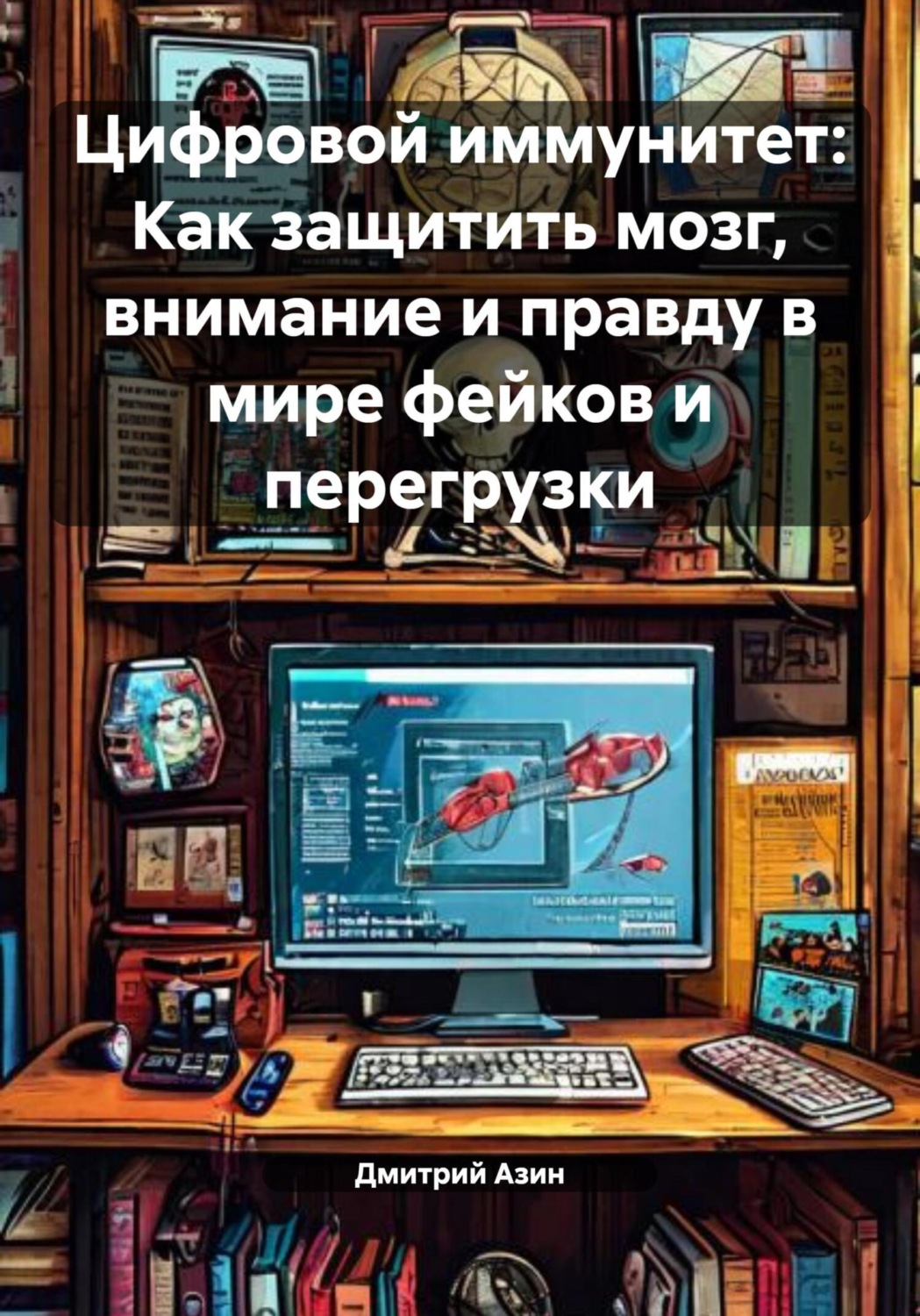Обложка книги «Цифровой иммунитет: Как защитить мозг, внимание и правду в мире фейков и перегрузки»