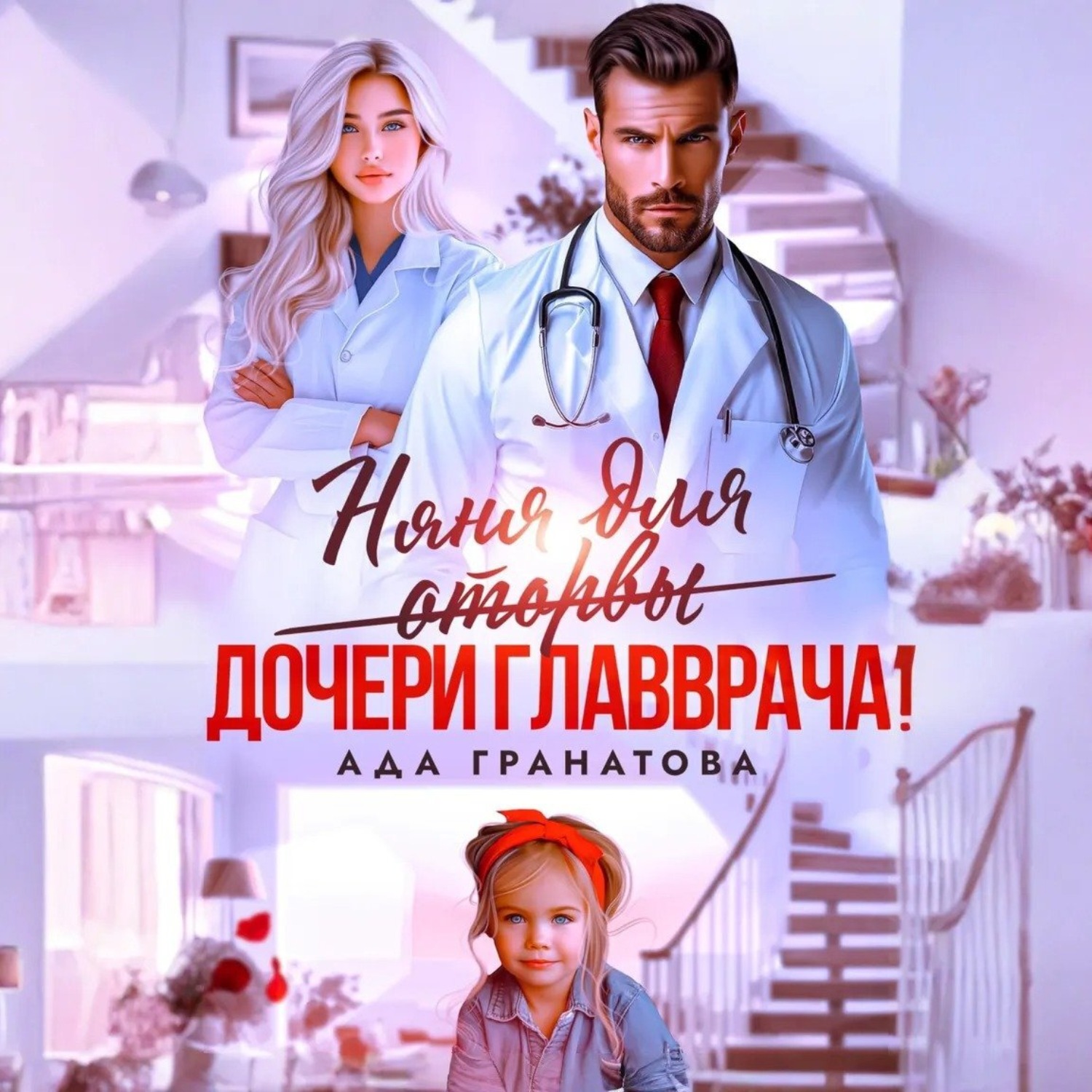 Обложка книги «Няня для оторвы (дочери главврача)»
