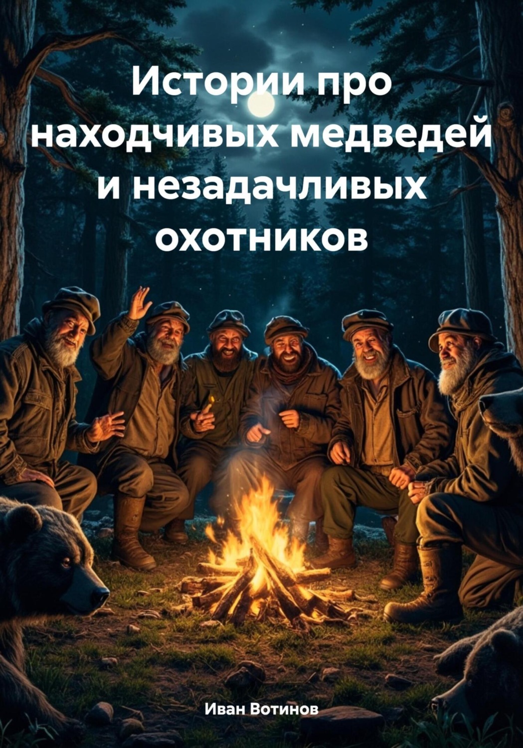 Обложка книги «Истории про находчивых медведей и незадачливых охотников»