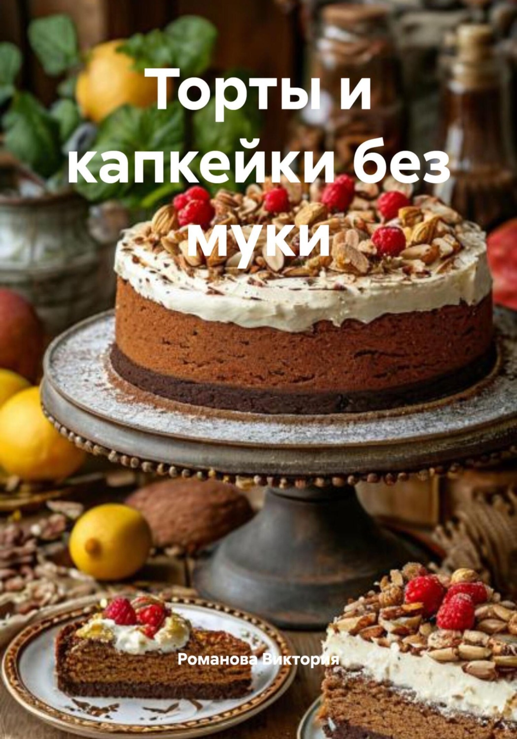 Обложка книги «Торты и капкейки без муки»