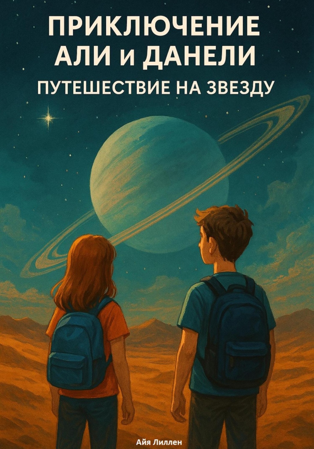 Обложка книги «Али и Данели путешествие на звезду»