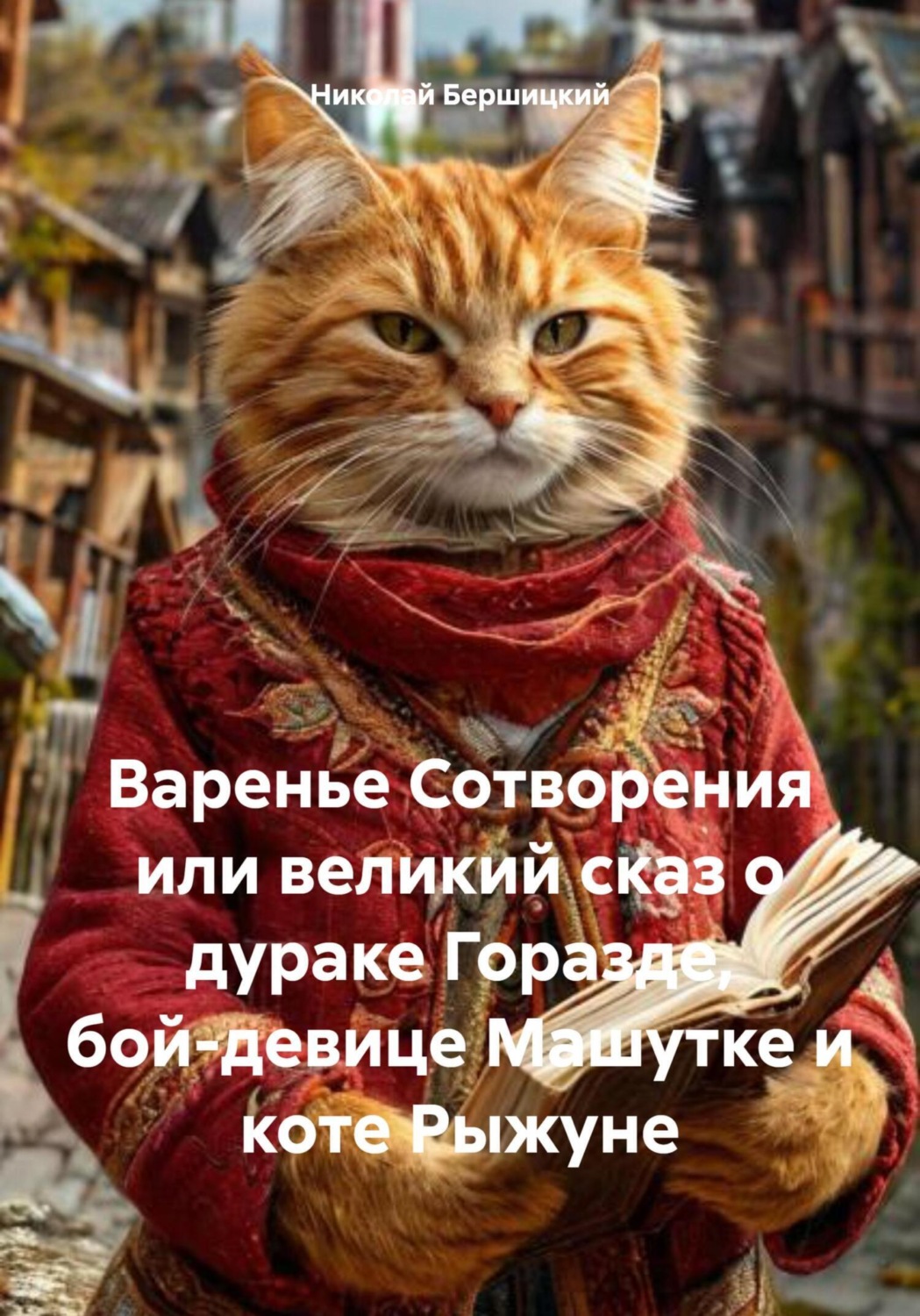 Обложка книги «Варенье Сотворения или великий сказ о дураке Горазде, бой-девице Машутке и коте Рыжуне»