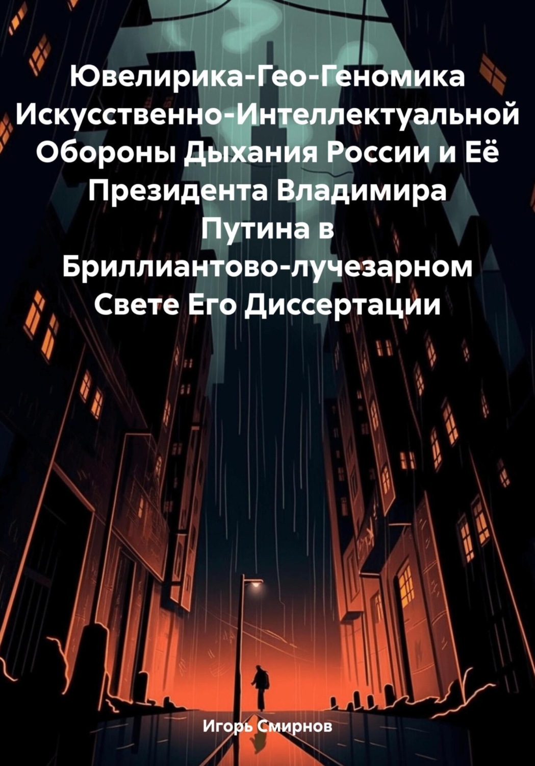 Обложка книги «Ювелирика-Гео-Геномика Искусственно-Интеллектуальной Обороны Дыхания России и Её Президента Владимира Путина в Бриллиантово-лучезарном Свете Его Диссертации»