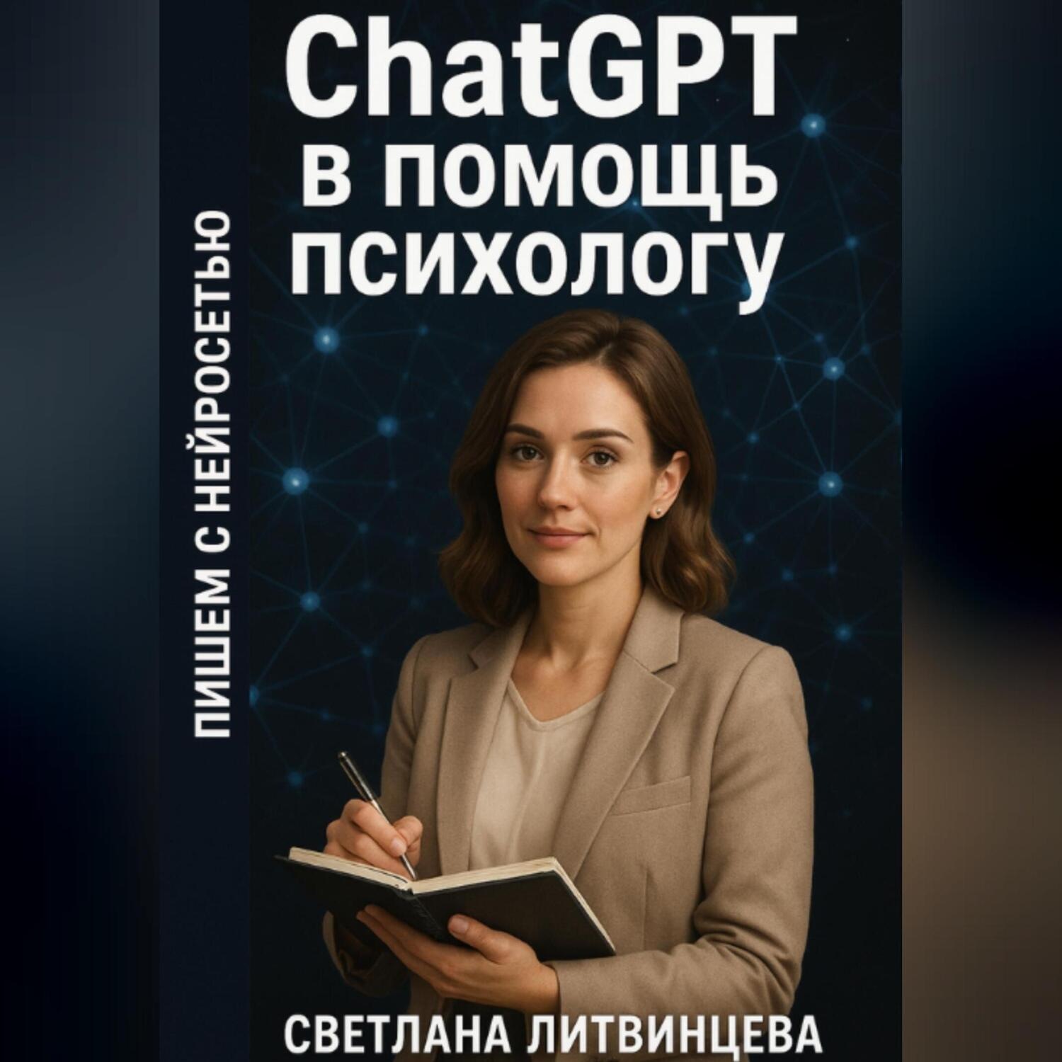Обложка книги «ChatGPT в помощь психологу. Пишем с нейросетью.»
