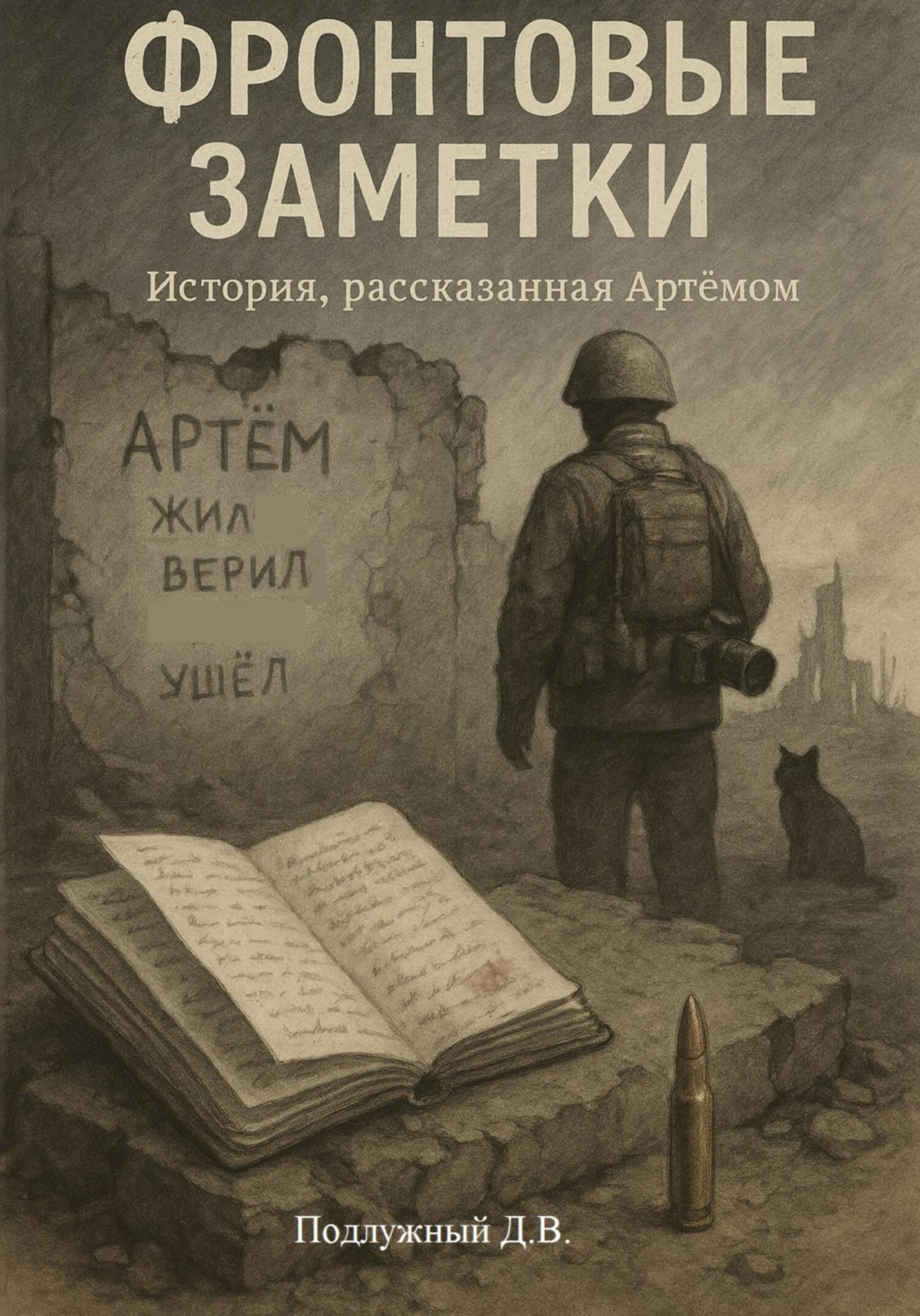 Обложка книги «Фронтовые заметки. История, рассказанная Артёмом»