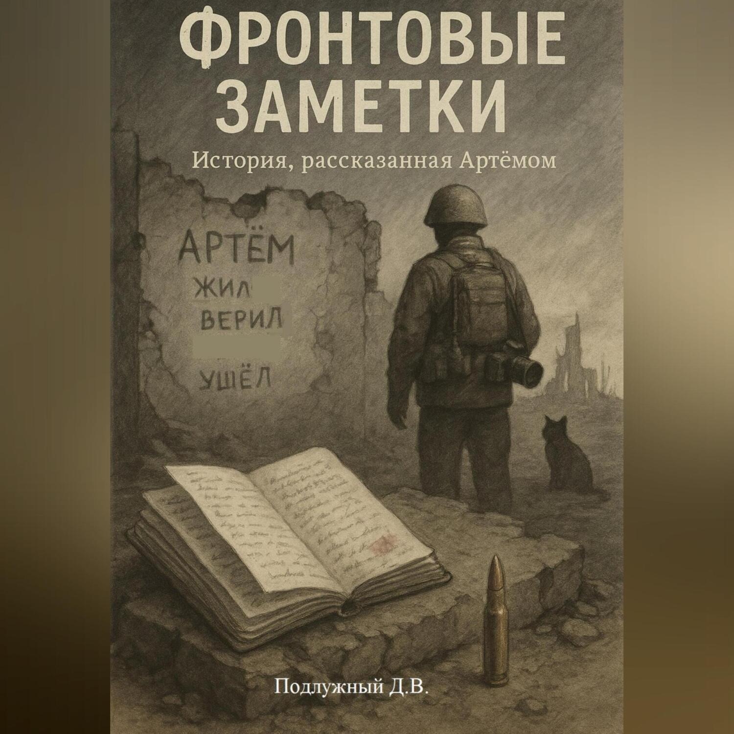 Обложка книги «Фронтовые заметки. История, рассказанная Артёмом»