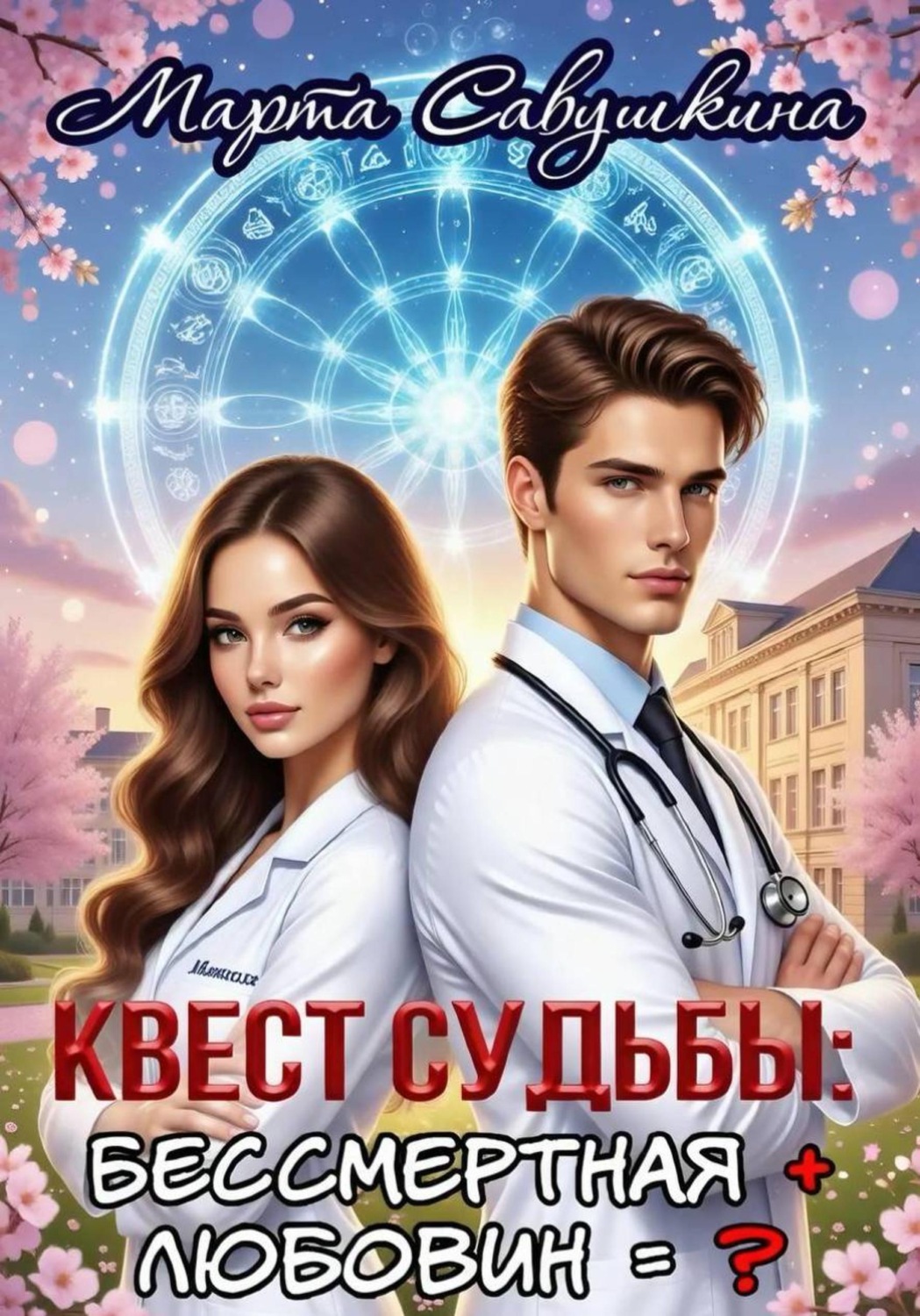 Обложка книги «КВЕСТ СУДЬБЫ: Бессмертная + Любовин=?»
