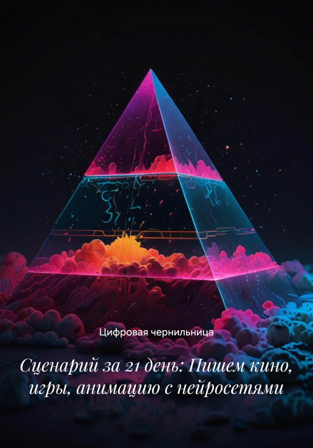 Обложка книги «Сюжеты будущего: как создавать истории с нейросетями за три недели»