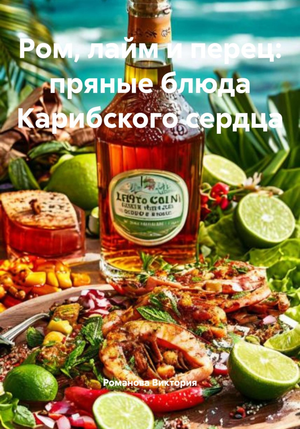 Обложка книги «Ром, лайм и перец: пряные блюда Карибского сердца»