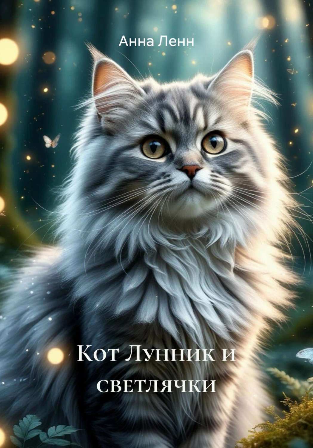 Обложка книги «Кот Лунник и светлячки»