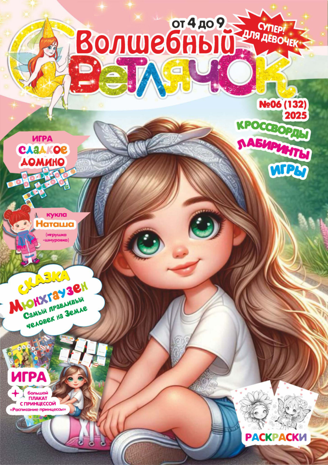 Обложка книги «Волшебный светлячок №06/2025»