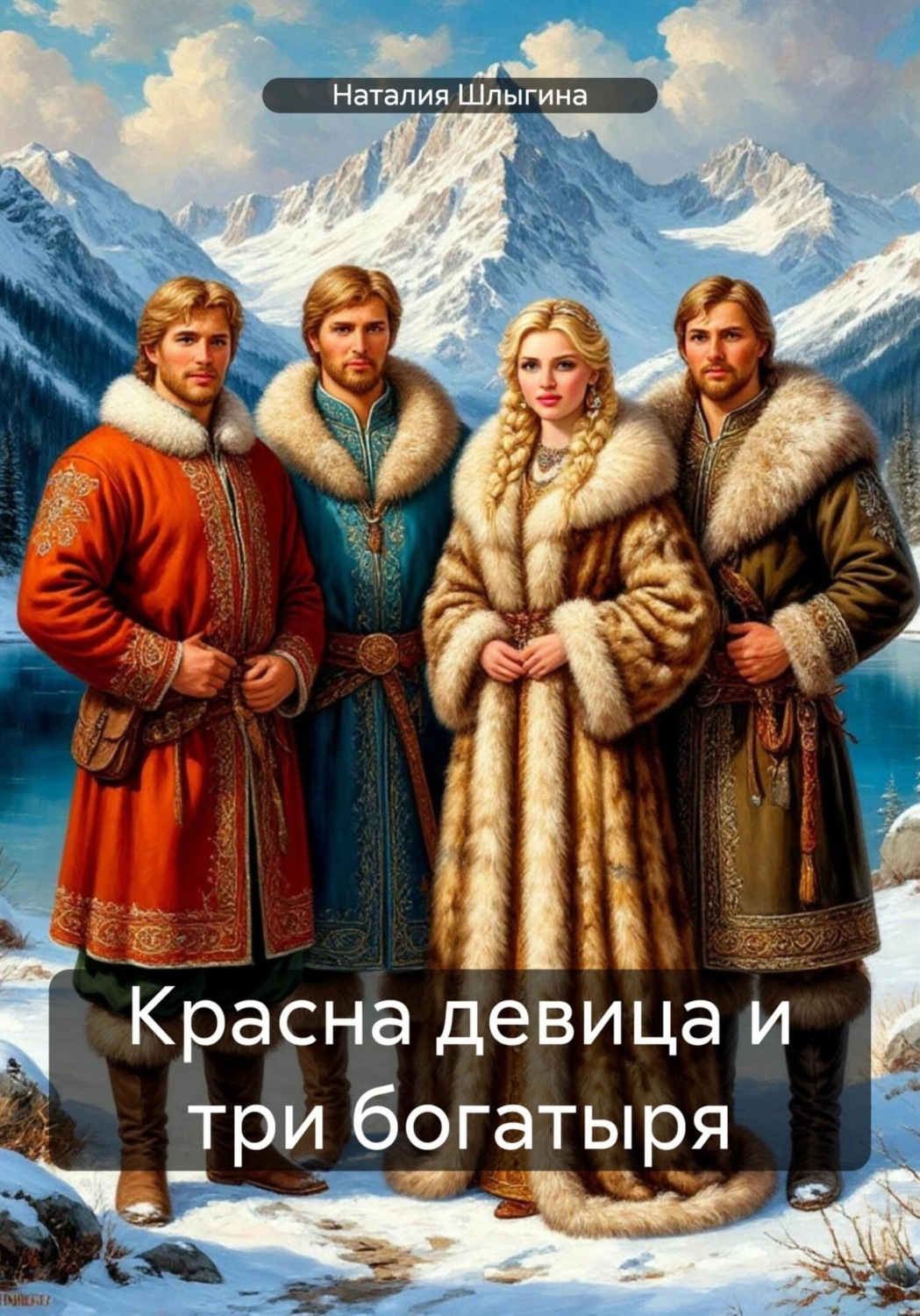 Обложка книги «Красна девица и три богатыря»