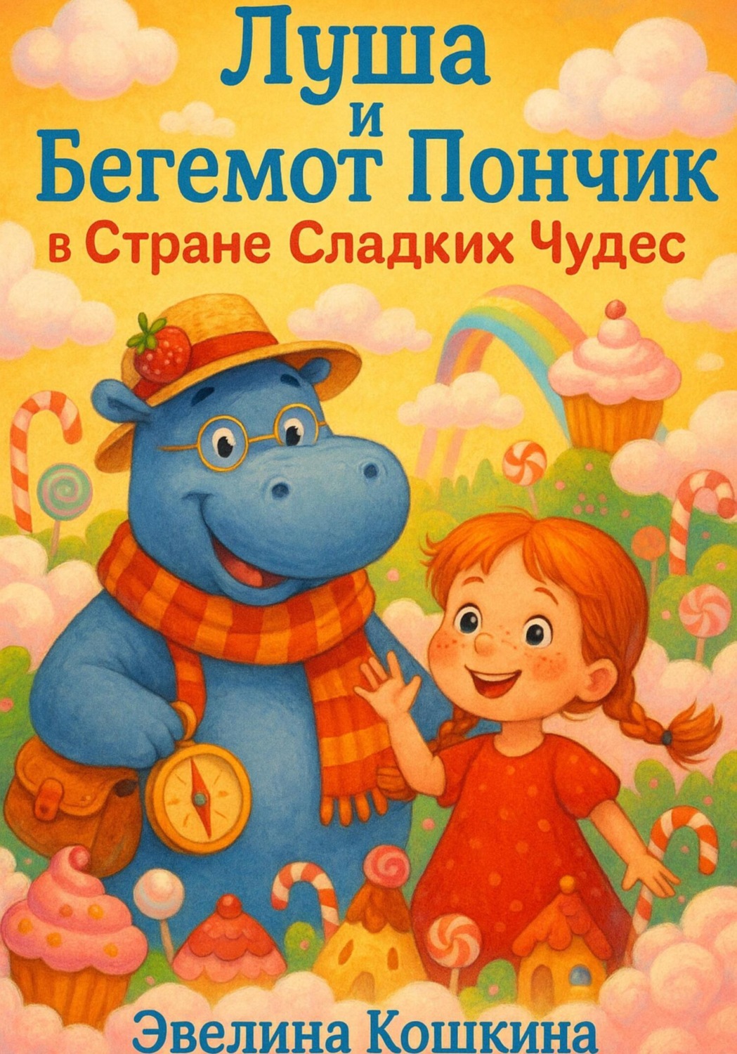 Обложка книги «Луша и Бегемот Пончик в Стране Сладких Чудес»