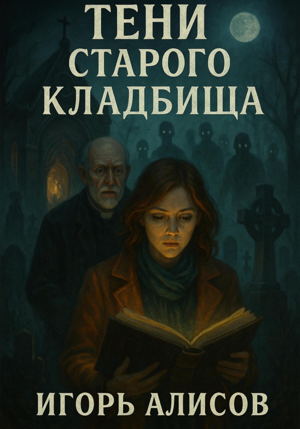 Обложка книги «Тени старого кладбища»