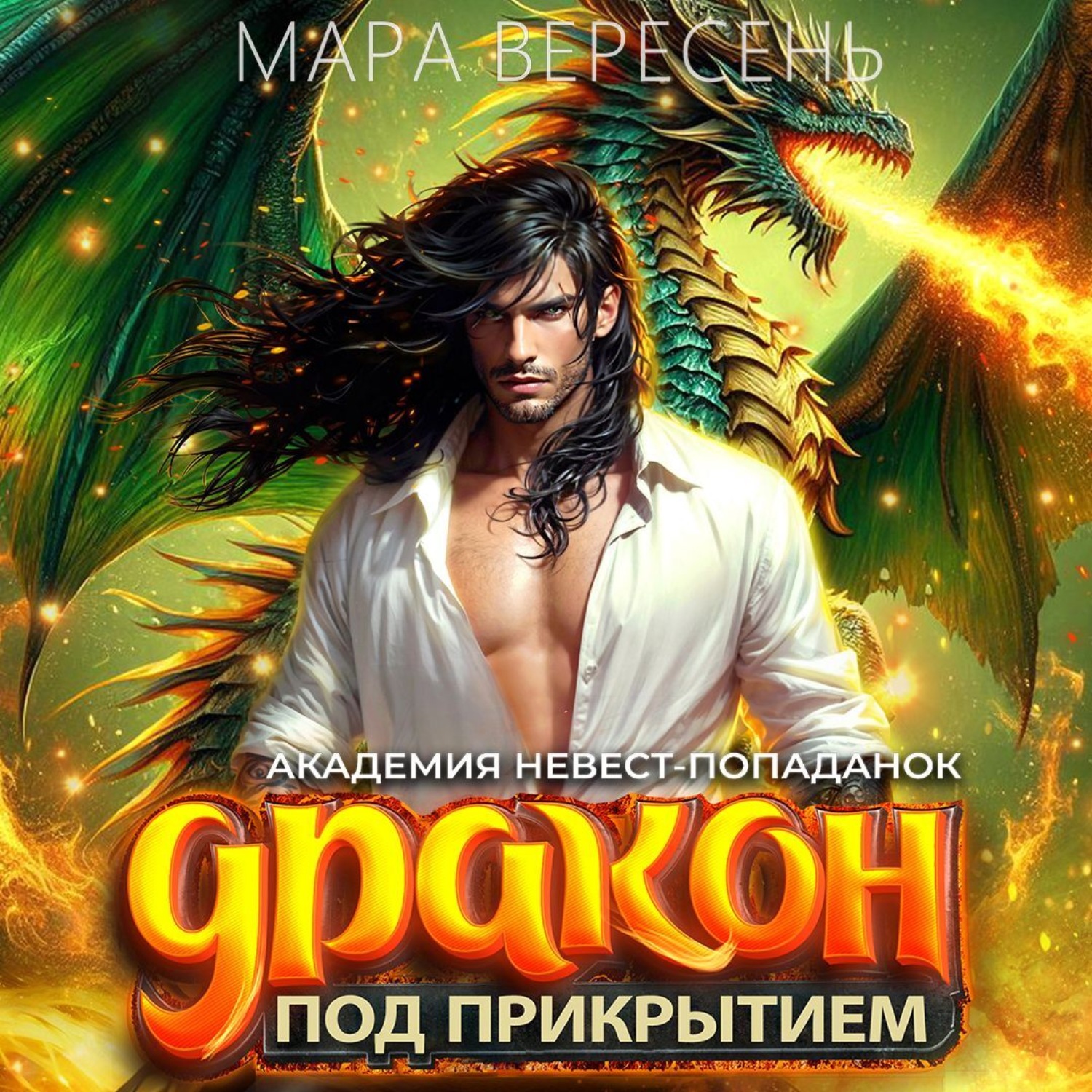 Обложка книги «Академия невест-попаданок и дракон под прикрытием»