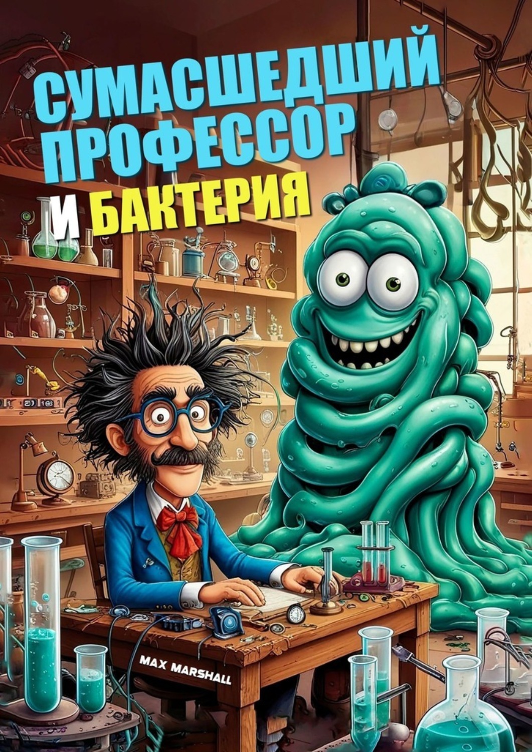 Обложка книги «Сумасшедший профессор и бактерия»
