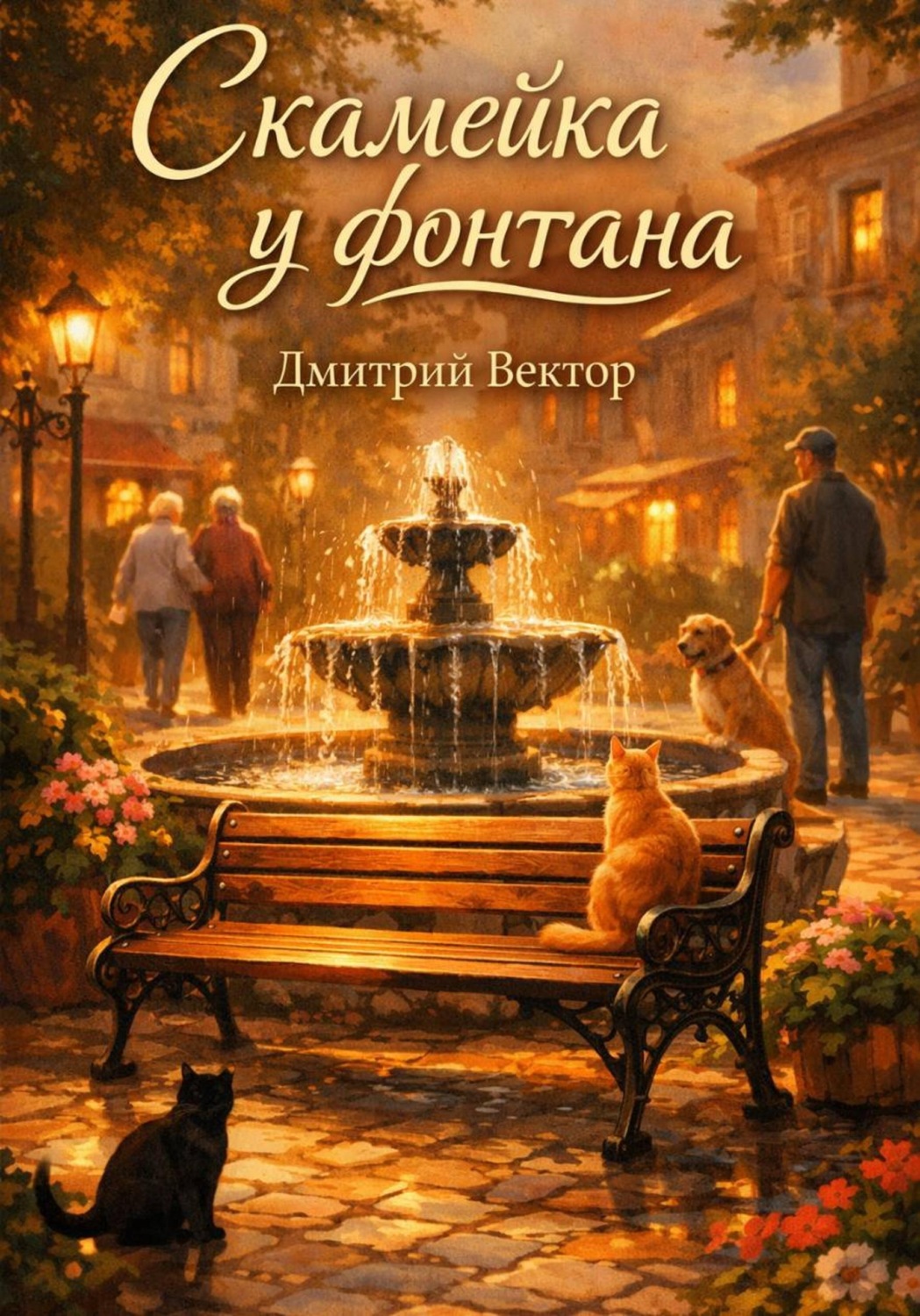 Обложка книги «Скамейка у фонтана»