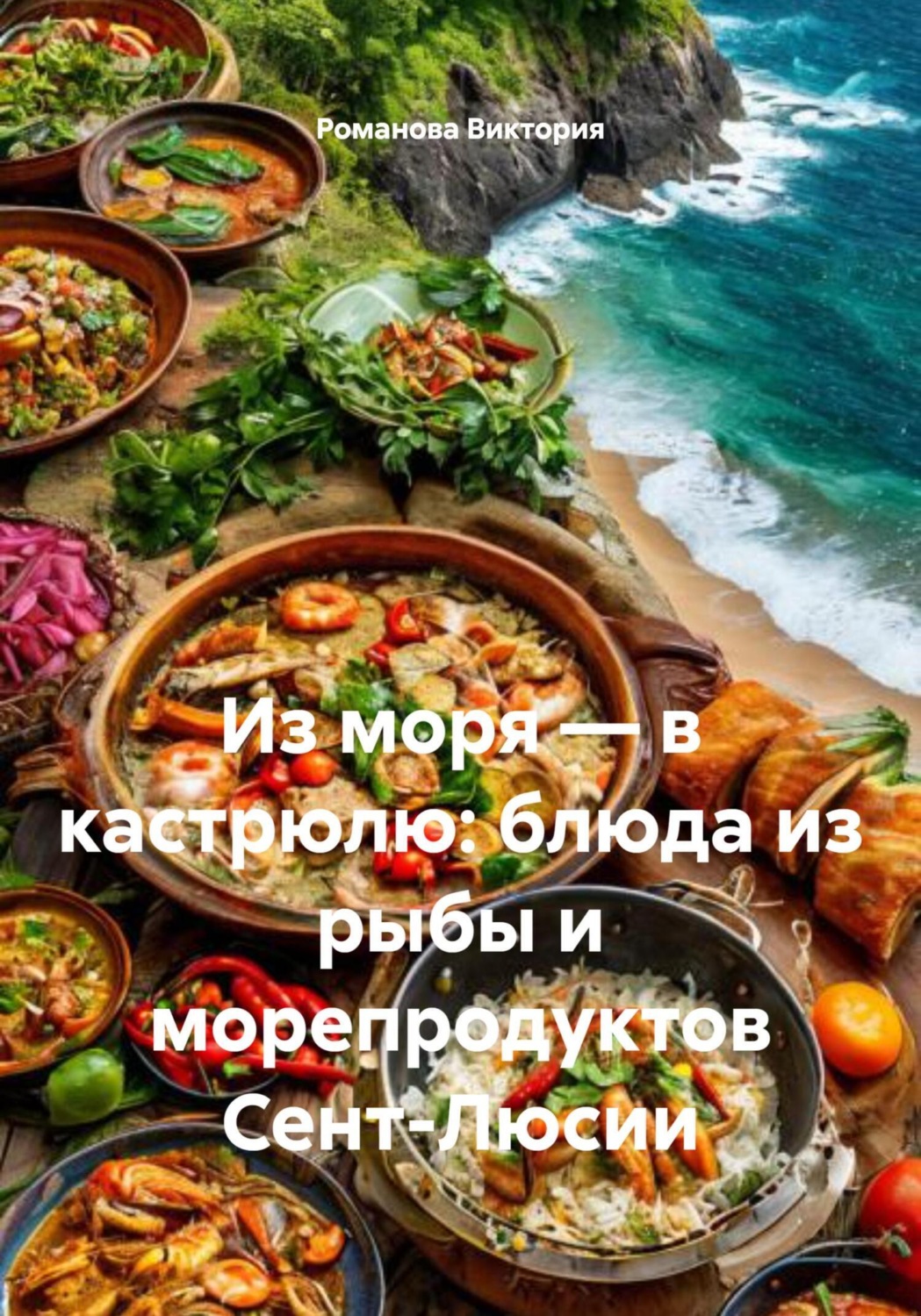 Обложка книги «Из моря – в кастрюлю: блюда из рыбы и морепродуктов Сент-Люсии»