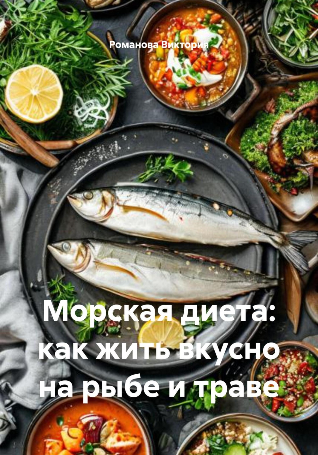 Обложка книги «Морская диета: как жить вкусно на рыбе и траве»