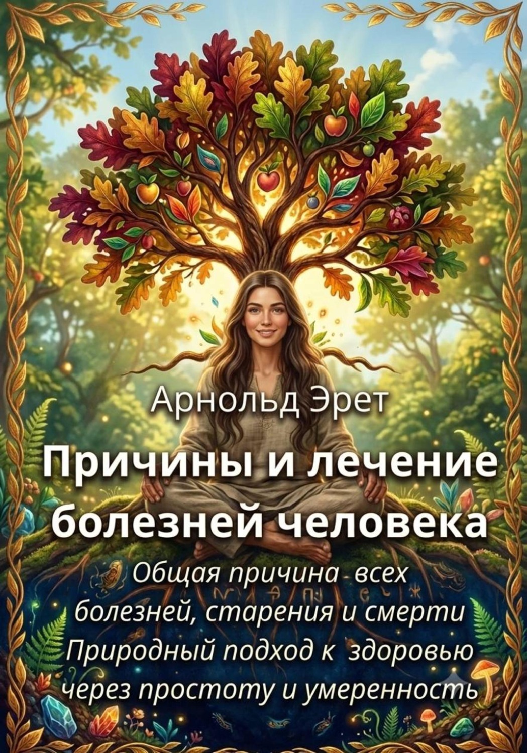 Обложка книги «Причины и лечение болезней человека Общая причина всех болезней, старения и смерти Природный подход к здоровью через простоту и умеренность»